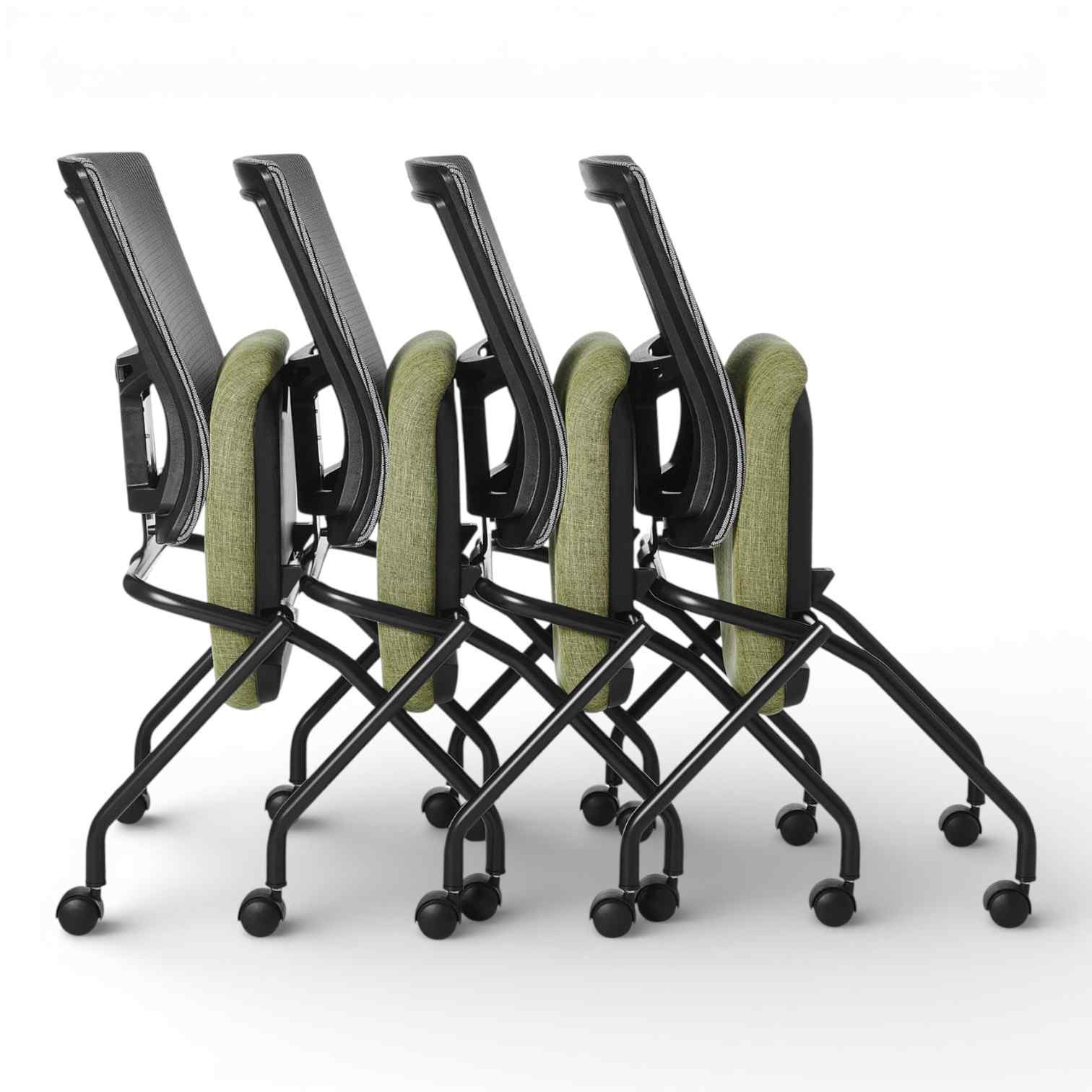 OM Seating - AF571N-4 - Office Master Affirm Mid Back Ergonomic Office Guest Chair Armless