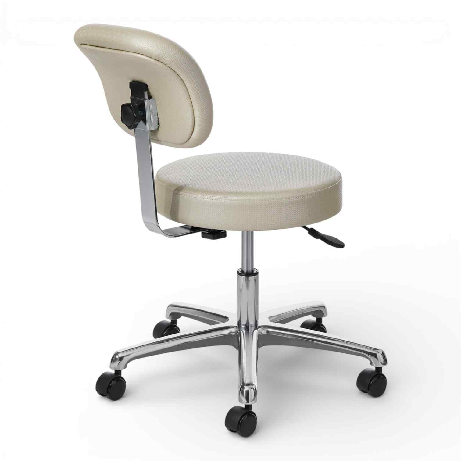 OM Seating - CL22-3 - Office Master Exam Room Stool with Back Rest