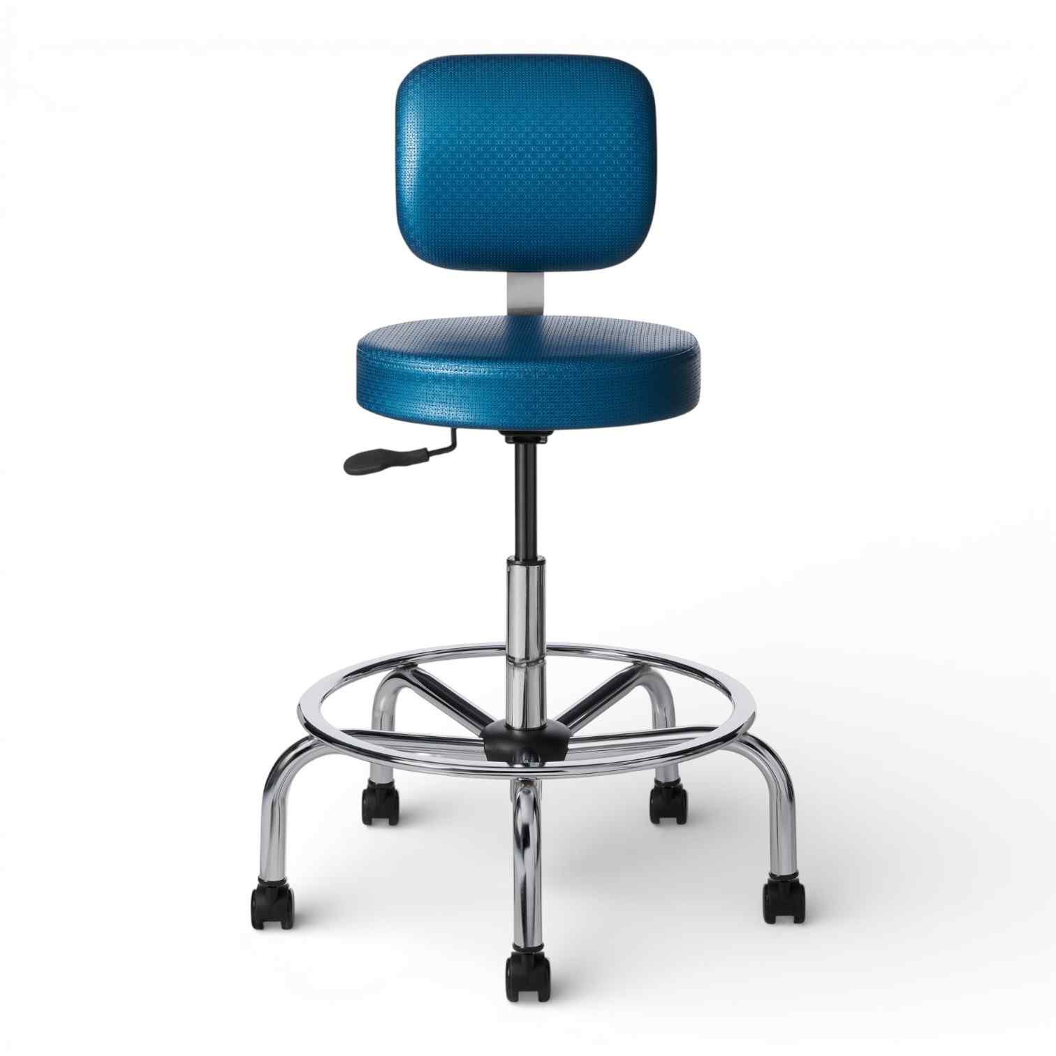 OM Seating - CL35 - Office Master Classic Professional Lab and Healthcare Stool with Back Rest