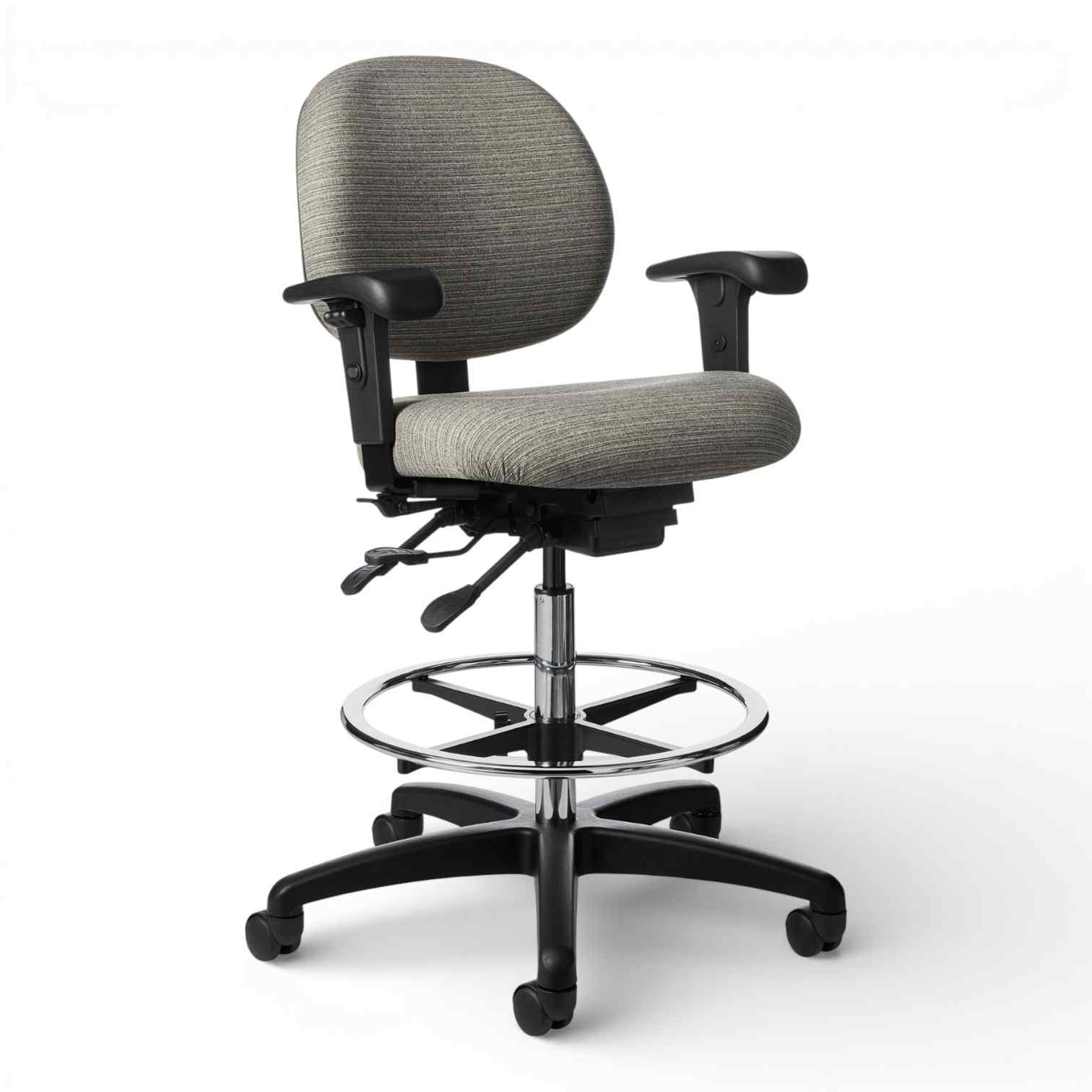 OM Seating - CL45EZ-2 - Office Master Classic Health Care Drafting Chair with Footring