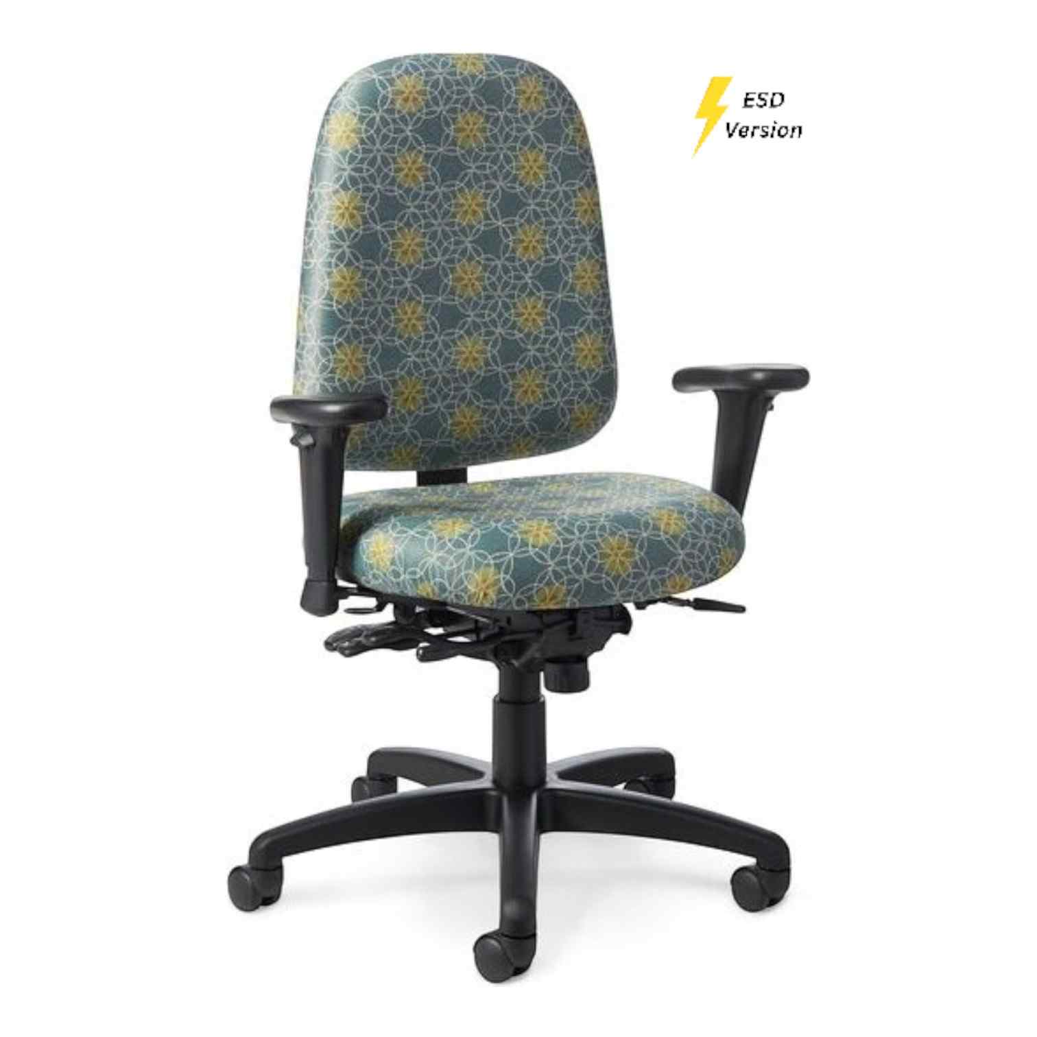 OM Seating - EF77-2 - Office Master Electrostatic Discharge ESD High Back Ergonomic Chair (Fabric)