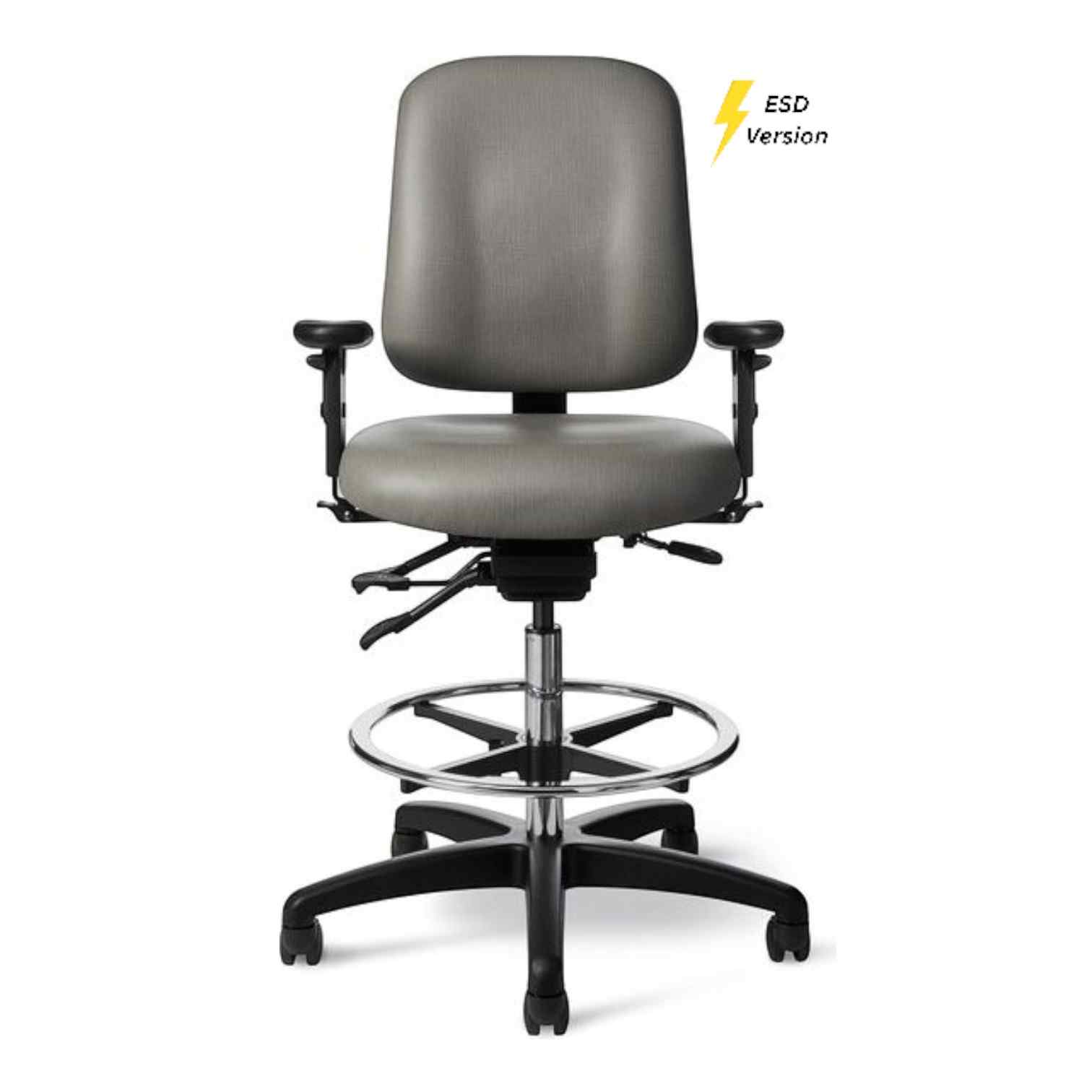 OM Seating - EFIU73 - Office Master Electrostatic Discharge ESD Multi Function Lab Stool (Fabric)
