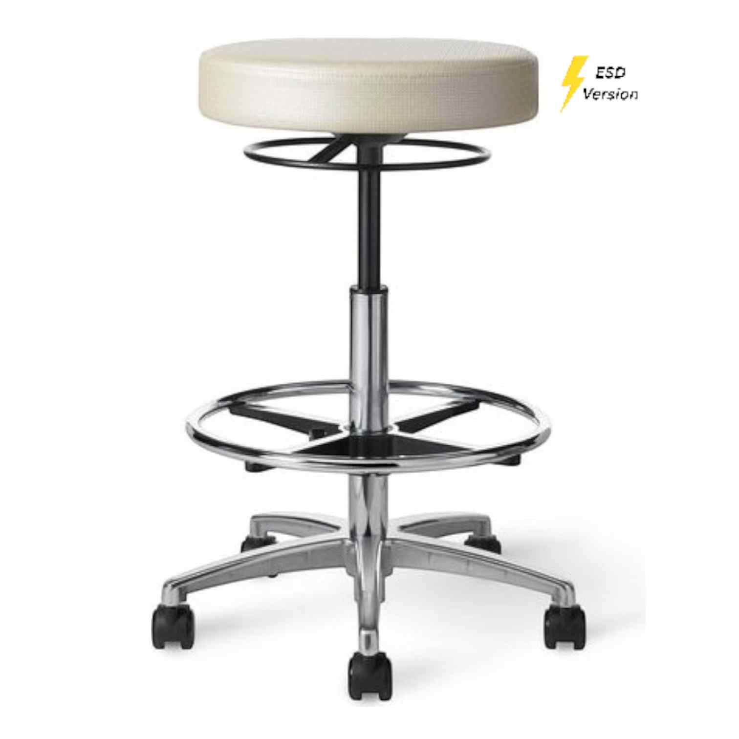 OM Seating - EV13 - Office Master Electrostatic Discharge ESD Healthcare High Stool (Vinyl)