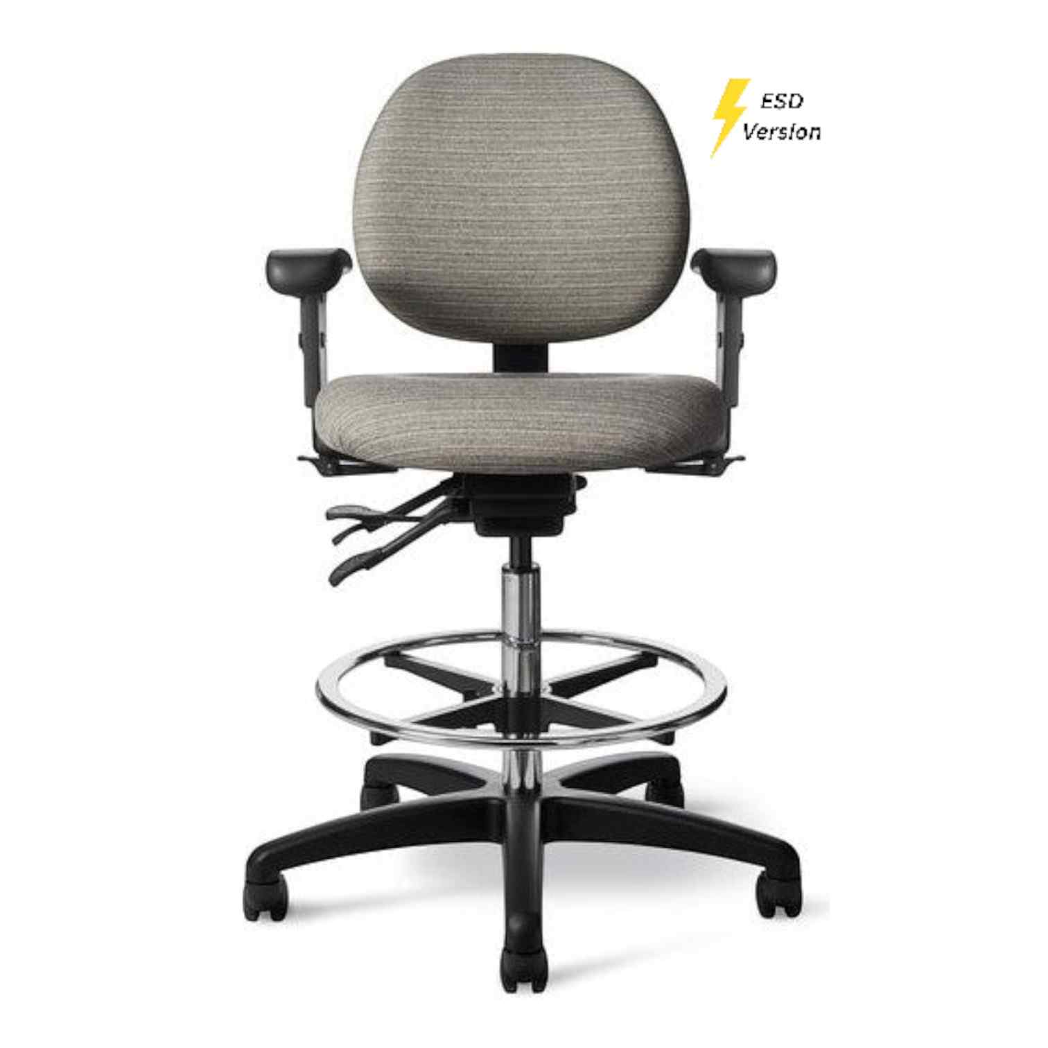 OM Seating - EV45 - Office Master Electrostatic Discharge ESD Healthcare Lab Stool (Vinyl)