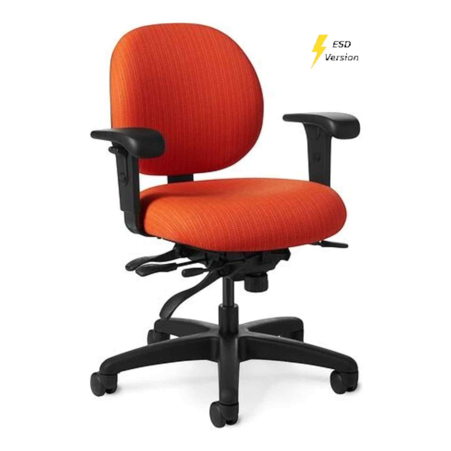OM Seating - EV62-2 - Office Master Electrostatic Discharge ESD Multi Function Ergonomic Chair (Vinyl)
