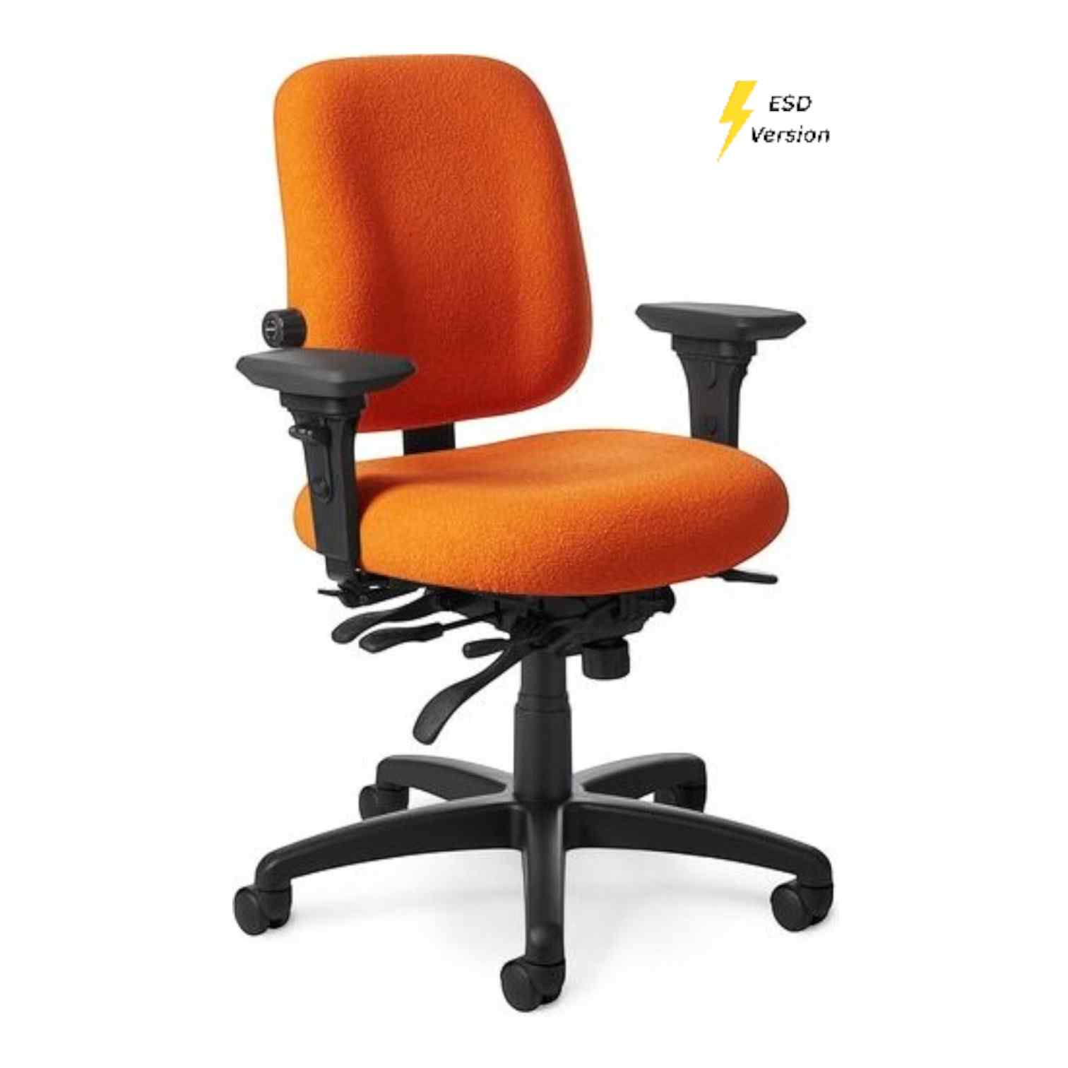 OM Seating - EV74-2 - Office Master Electrostatic Discharge ESD Multi Function Ergonomic Chair (Vinyl)
