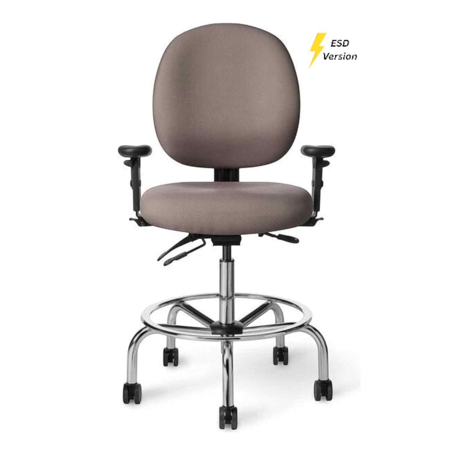 OM Seating - EVCLS57D - Office Master Electrostatic Discharge ESD Healthcare Lab Stool (Vinyl)