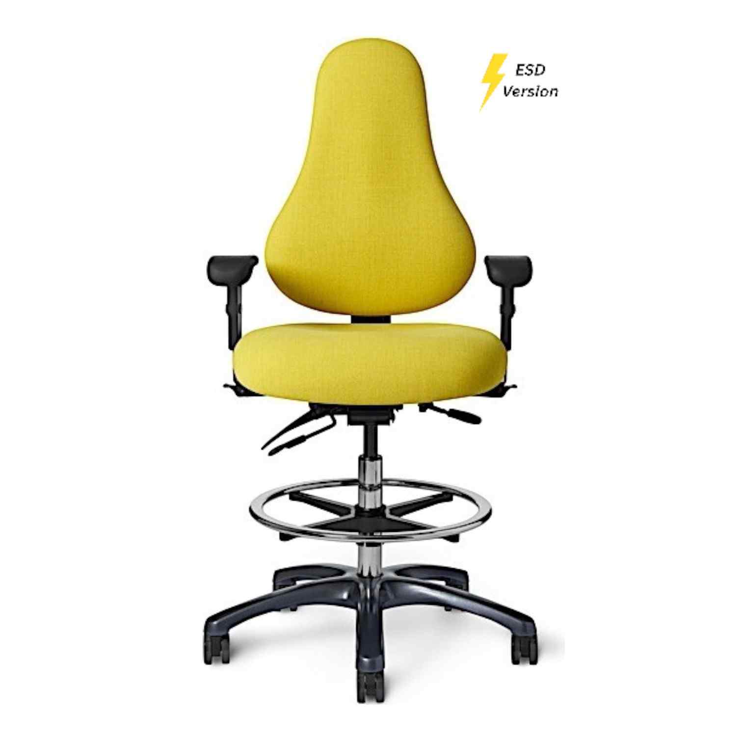 OM Seating - EVDB56 - Office Master Electrostatic Discharge ESD Ergonomic Lab Stool (Vinyl)