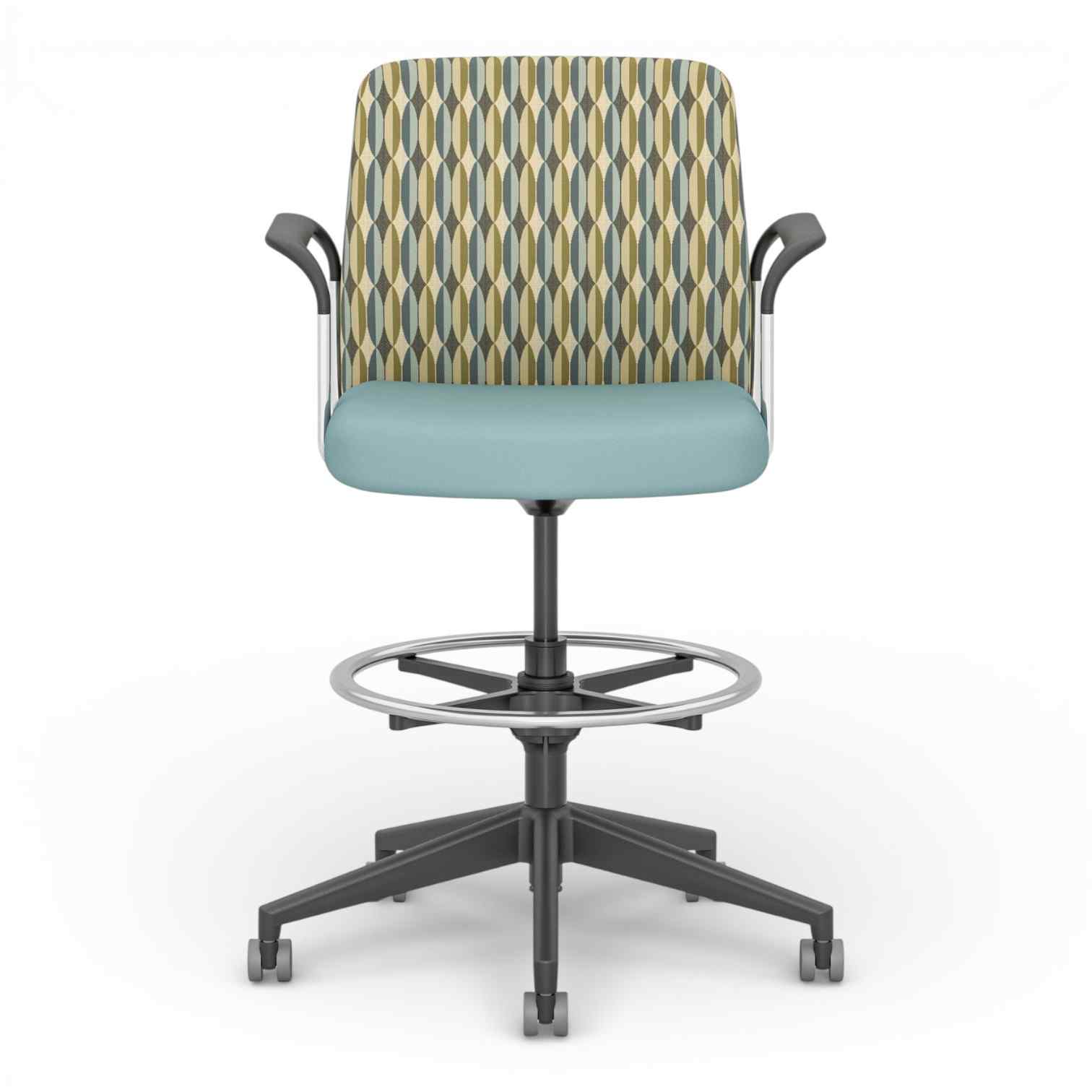 OM Seating - GY4-TS-3 - Office Master Ginny Multi Tasker Stool