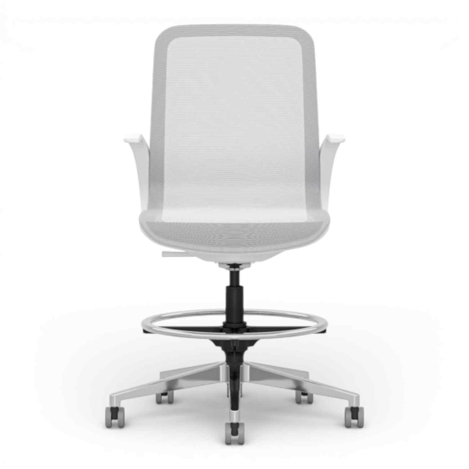 OM Seating - LN5-TS-3 - Office Master Lorien Mid-Back Task Stool