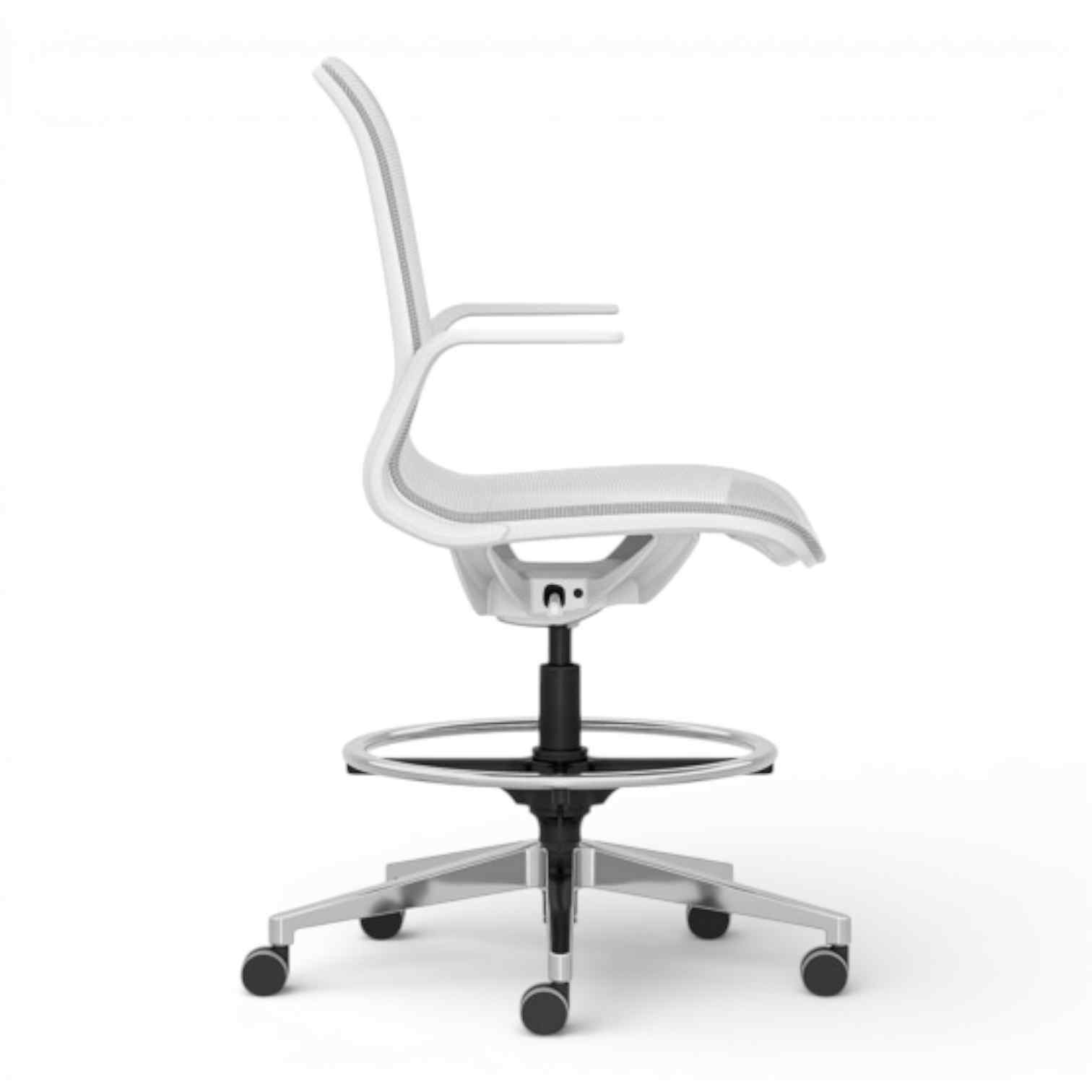 OM Seating - LN5-TS-5 - Office Master Lorien Mid-Back Task Stool
