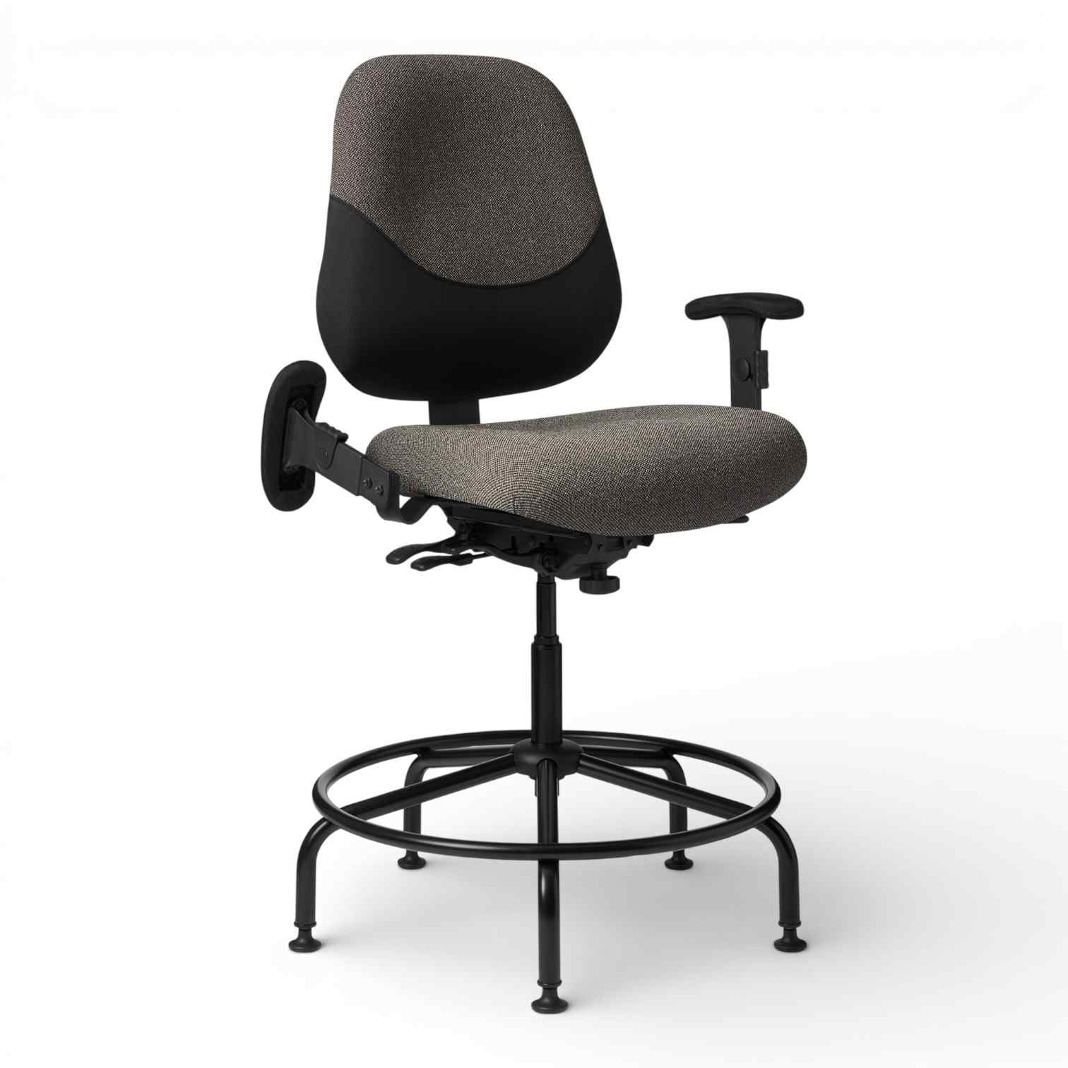 OM Seating - MX85PD-2 - Office Master Maxwell Police Department Heavy Duty Big Build Stool