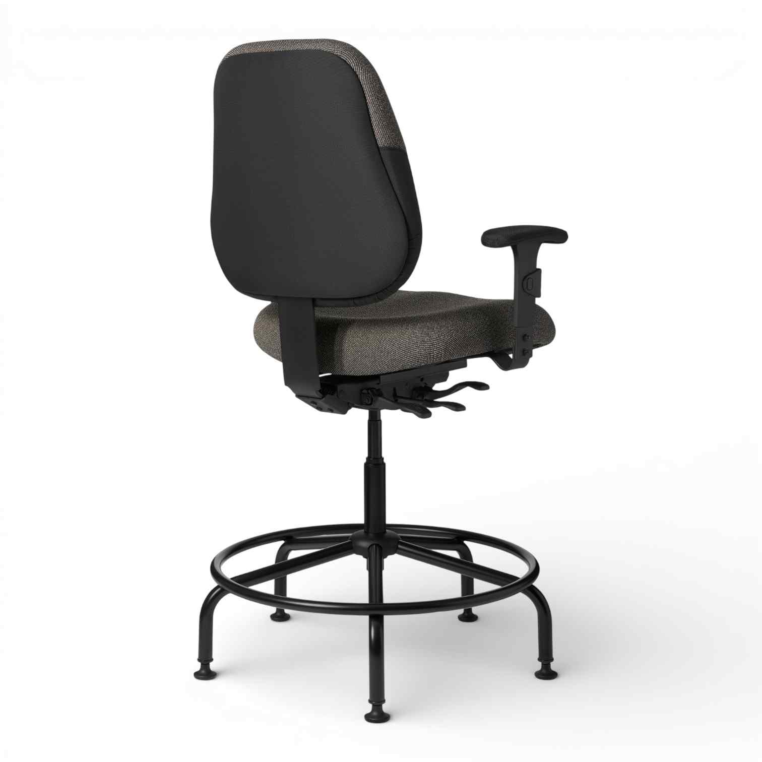 OM Seating - MX85PD-3 - Office Master Maxwell Police Department Heavy Duty Big Build Stool