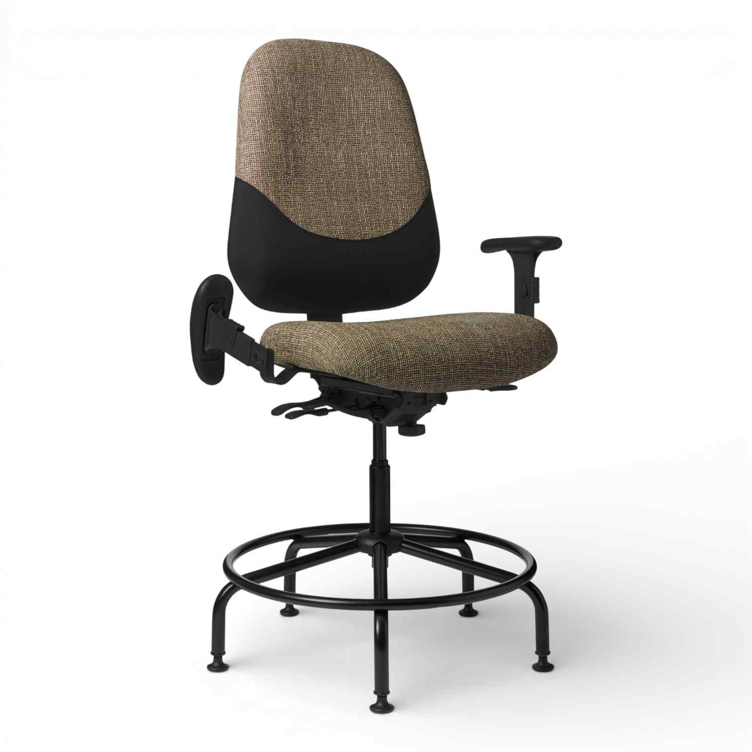 OM Seating - MX87PD-2 - Office Master Maxwell Police Department Intensive Use Big Build Stool