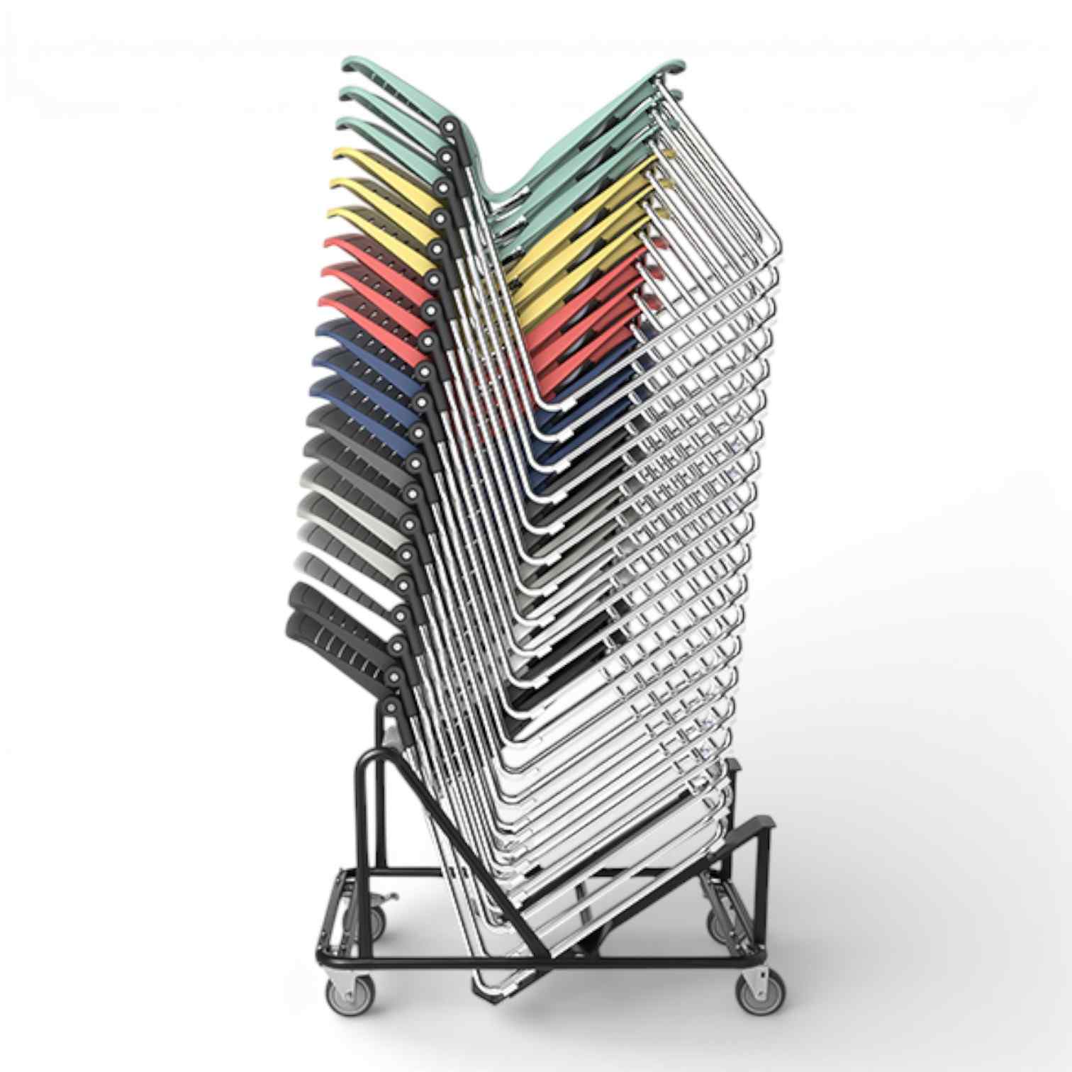 OM Seating - OM5-AS-12 - Office Master OM5 Active Stacker Sled Chair 