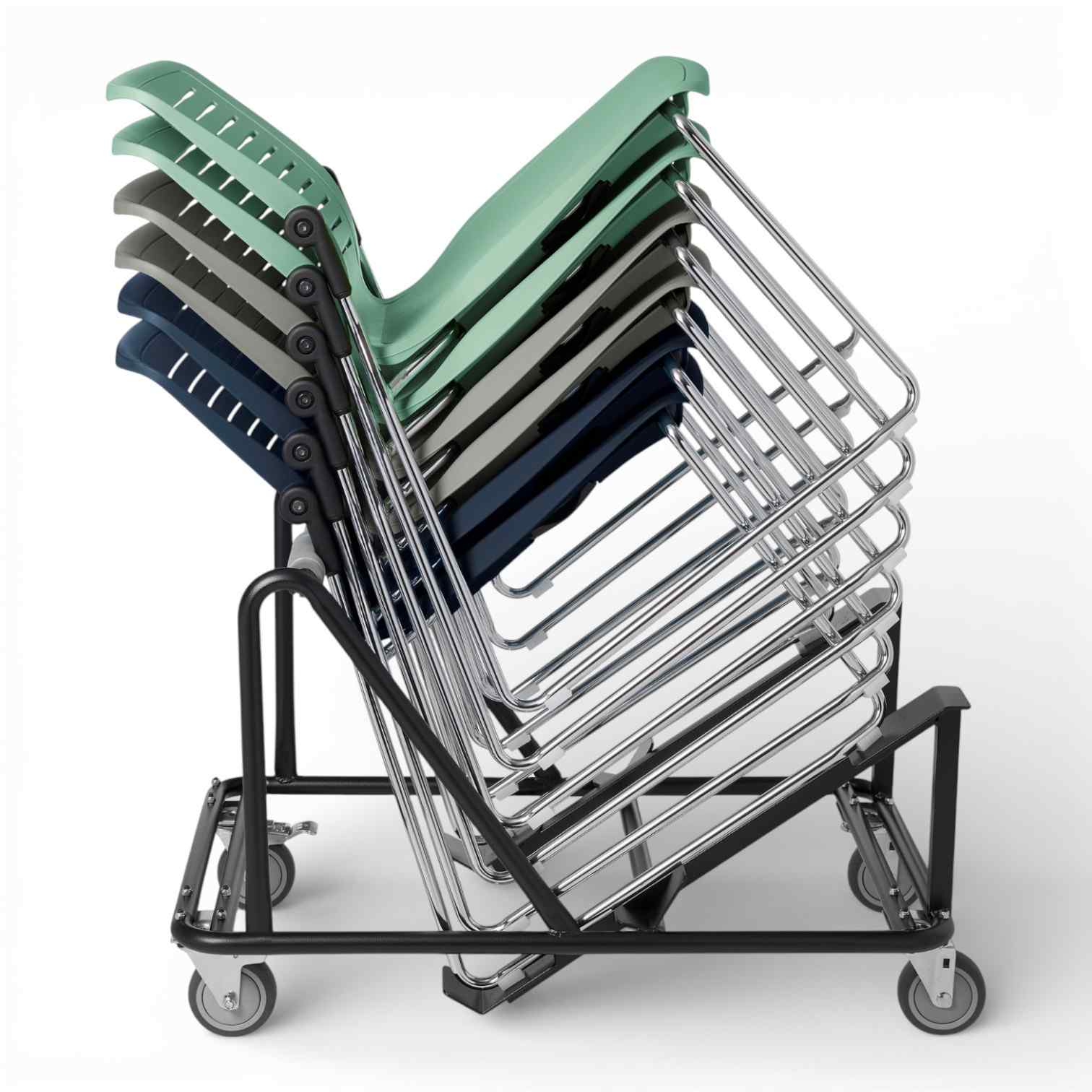 OM Seating - OM5-AS-9 - Office Master OM5 Active Stacker Sled Chair 