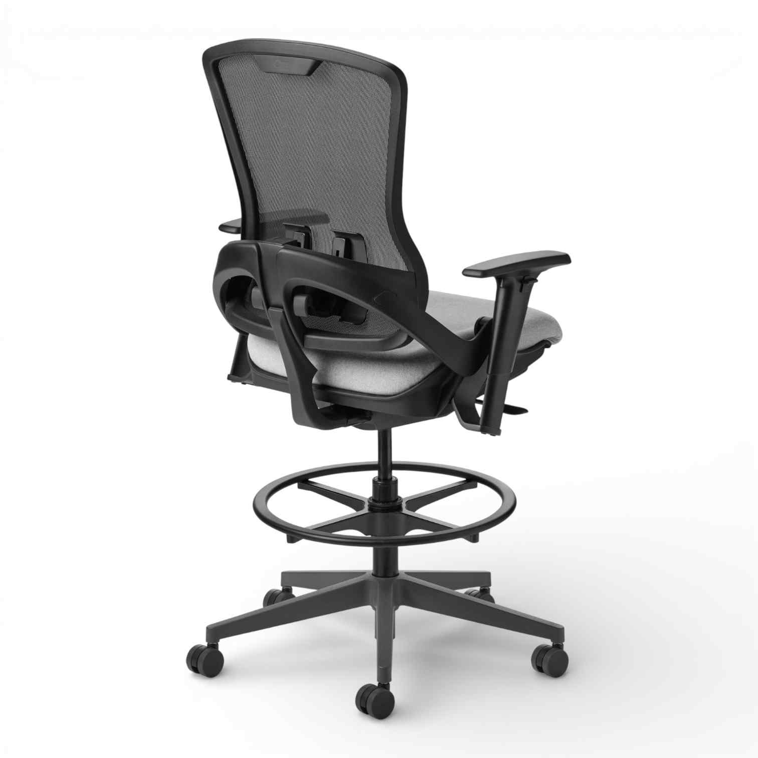 OM Seating - OM5-MH-TS-3 - Office Master Ergonomic Self Weighing High Back Mesh Task Stool