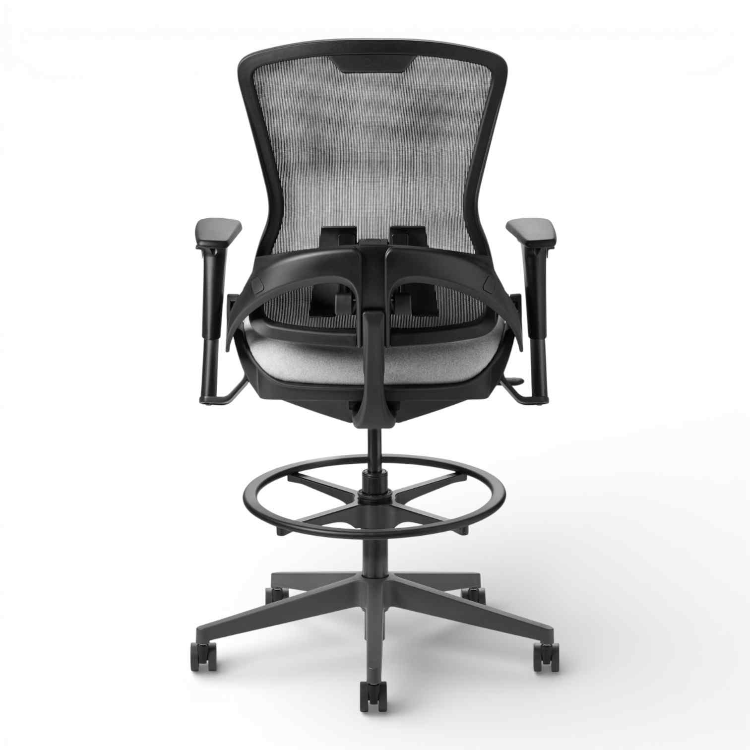 OM Seating - OM5-MH-TS-4 - Office Master Ergonomic Self Weighing High Back Mesh Task Stool