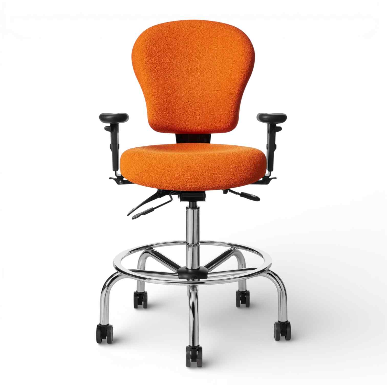 OM Seating - PAC53-LS - Office Master Classic Small Build Multi Functional Ergonomic Lab Stool