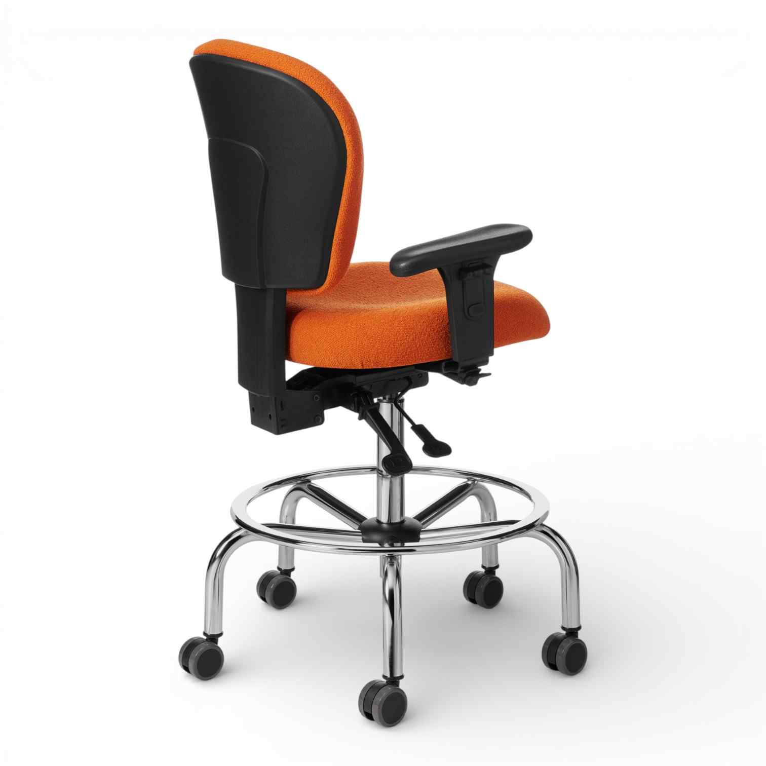 OM Seating - PAC53-LS-3 - Office Master Classic Small Build Multi Functional Ergonomic Lab Stool