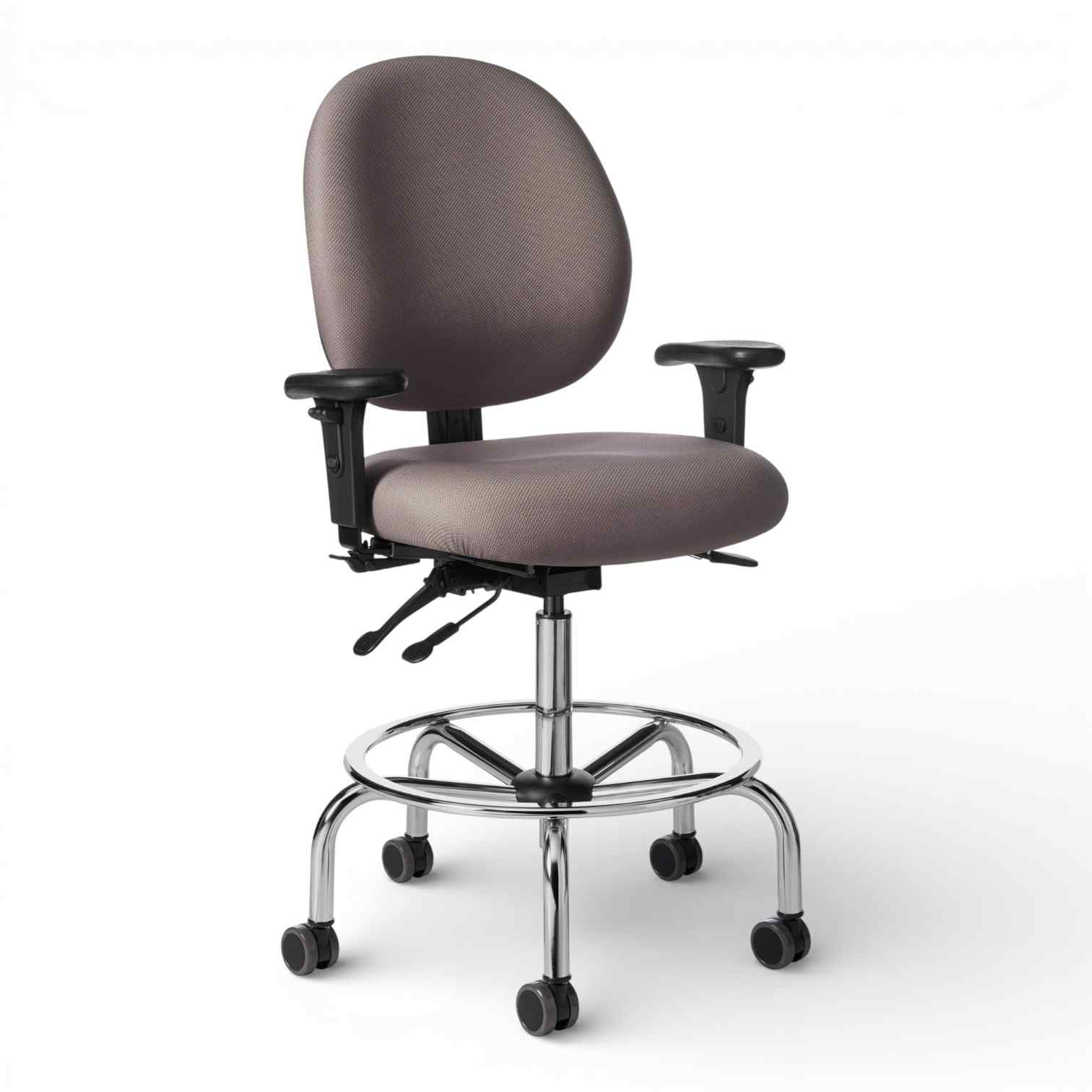 OM Seating - PAC57-LS-2 - Office Master Classic Medium Build Multi Functional Ergonomic Lab Stool