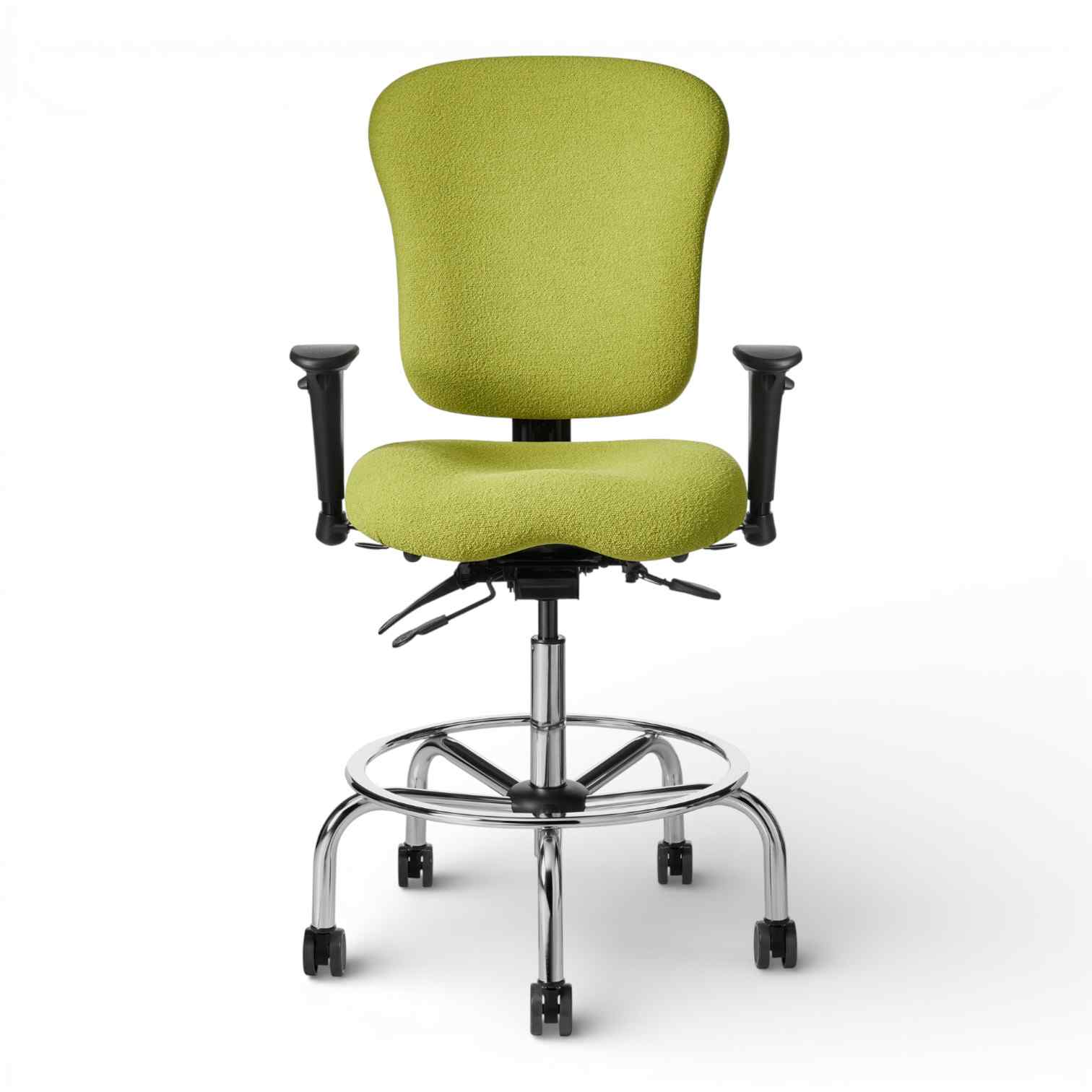 OM Seating - PAC61-LS - Office Master Classic Medium Build Multi Functional Ergonomic Lab Stool