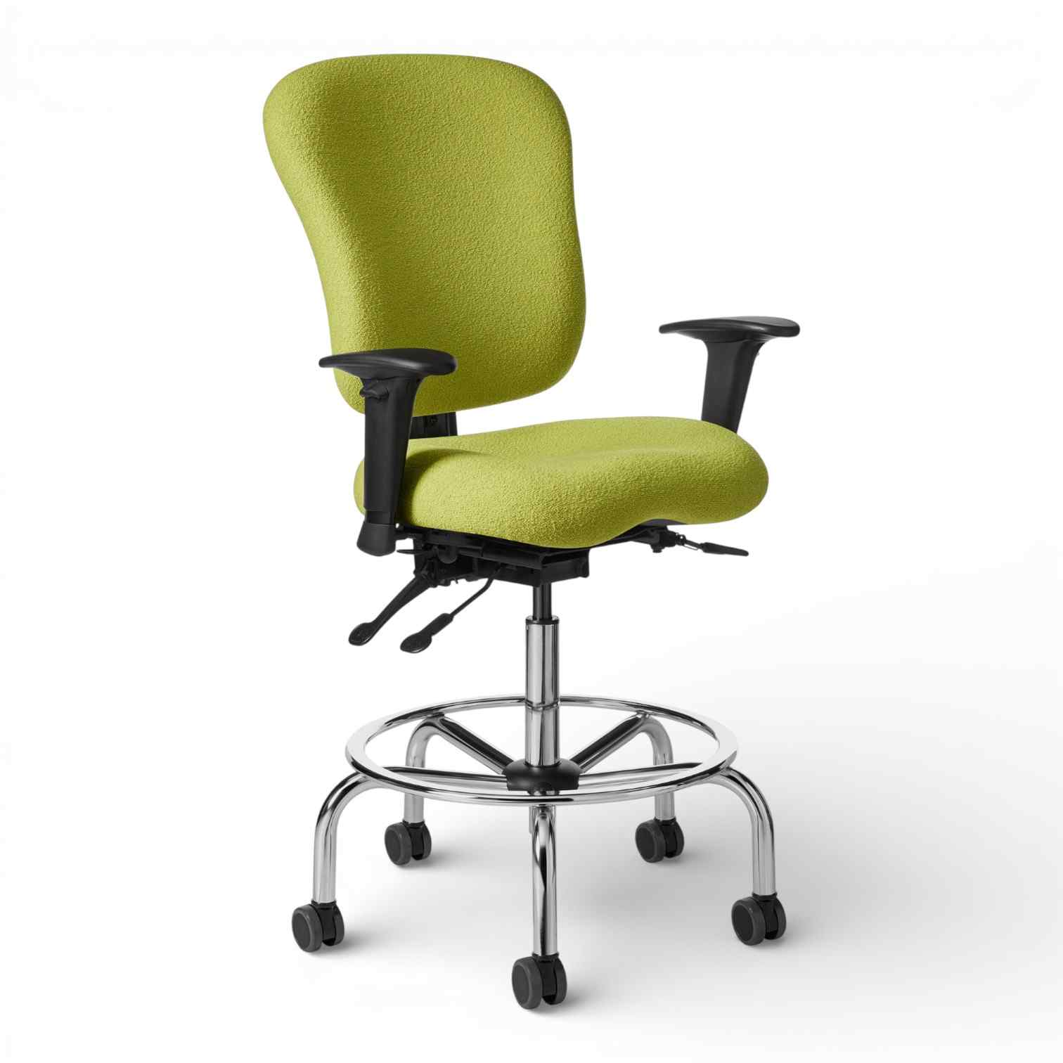 OM Seating - PAC61-LS-2 - Office Master Classic Medium Build Multi Functional Ergonomic Lab Stool