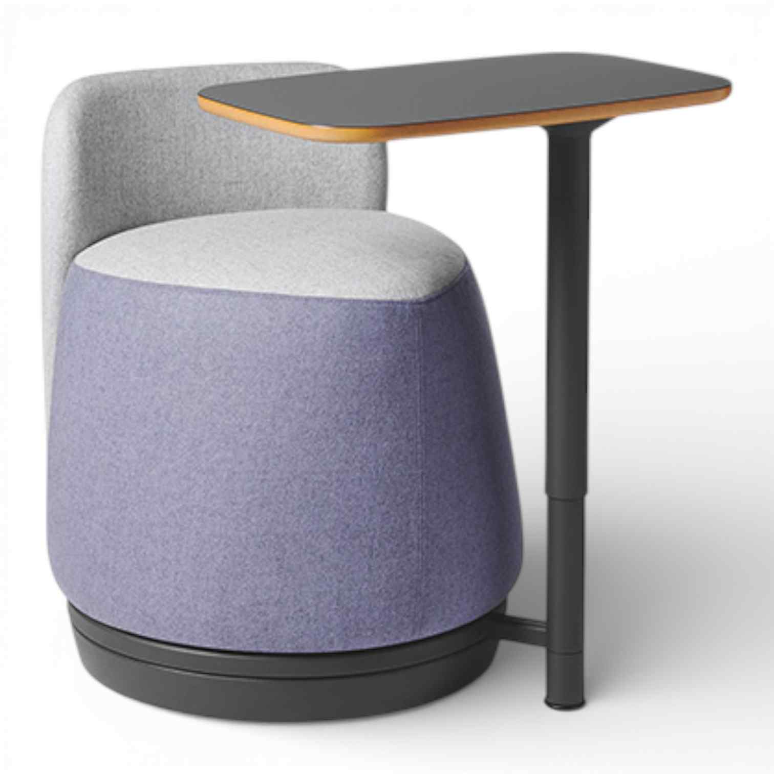 OM Seating - PLT-BT-2 - Office Master Plot Twist Pouf With Backrest and Tablet