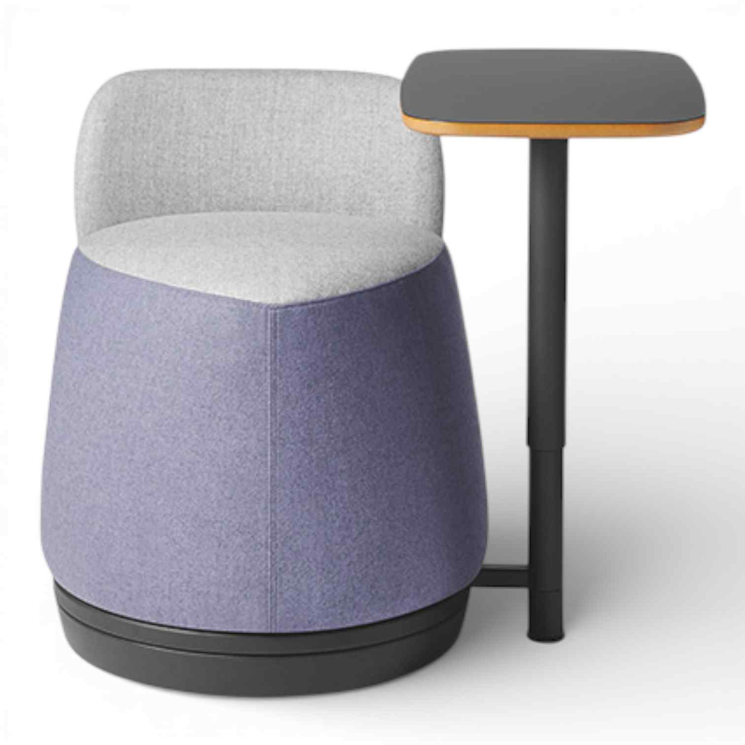 OM Seating - PLT-BT-4 - Office Master Plot Twist Pouf With Backrest and Tablet