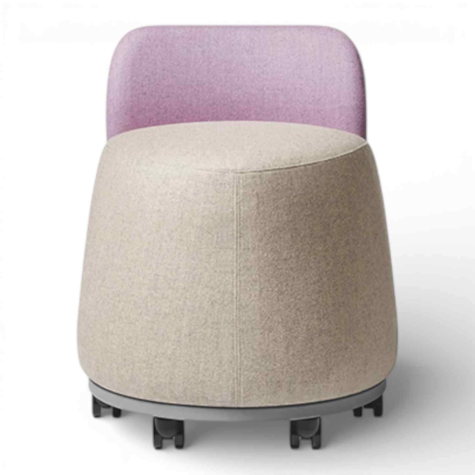 OM Seating - PLT-B-1 - Office Master Plot Twist Pouf With Backrest 