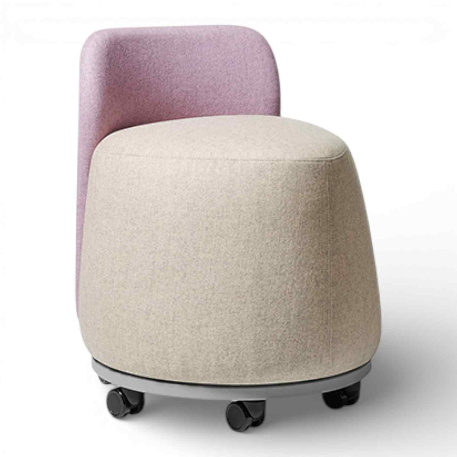 OM Seating - PLT-B-2 - Office Master Plot Twist Pouf With Backrest 