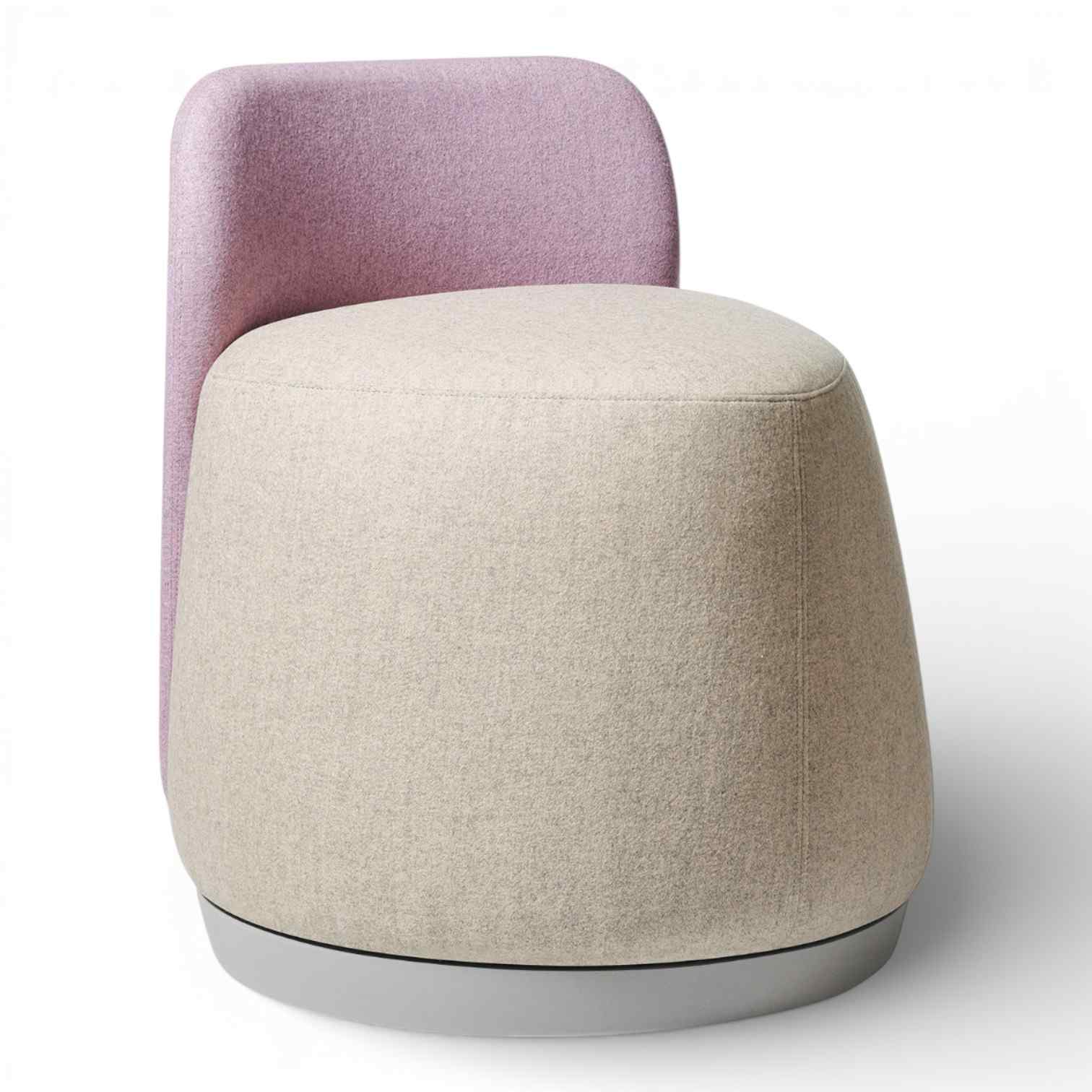 OM Seating - PLT-B - Office Master Plot Twist Pouf With Backrest 