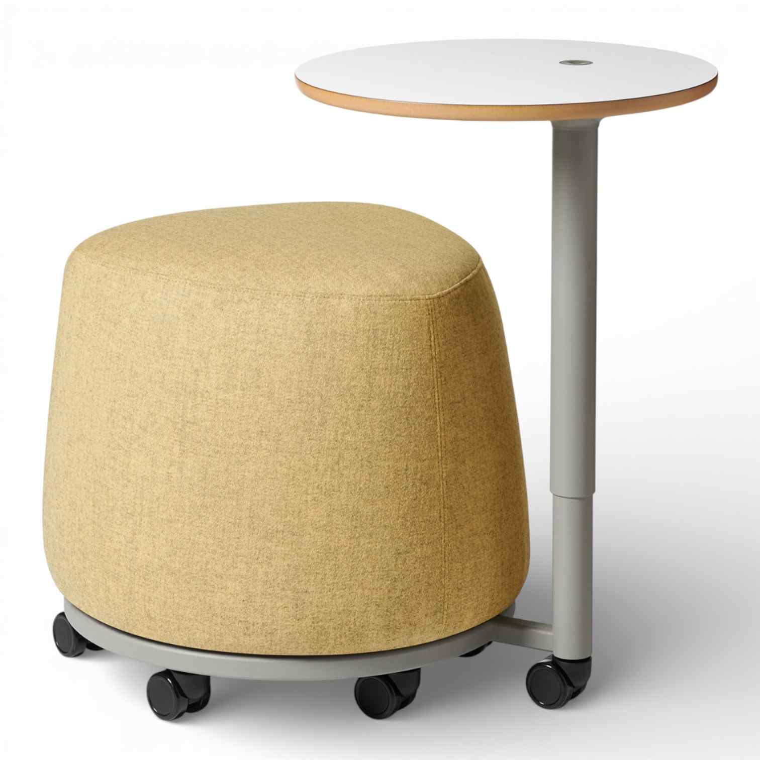 OM Seating - PLT-T - Office Master Plot Twist Pouf With Tablet 