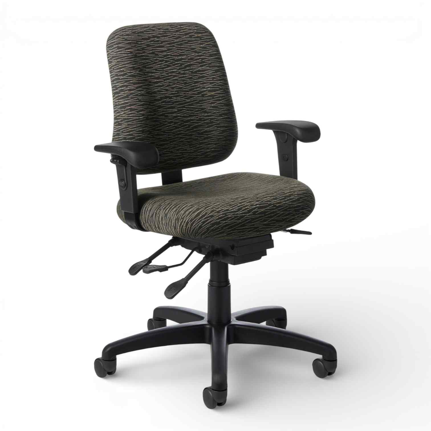 OM Seating - PT72IU-2 - Office Master 24-Seven Intensive Use Mid Back Ergonomic Task Chair