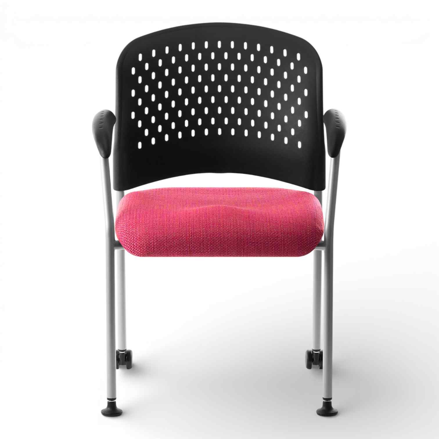 OM Seating - SG2K - Office Master Stackable Office Guest Chair with Arms