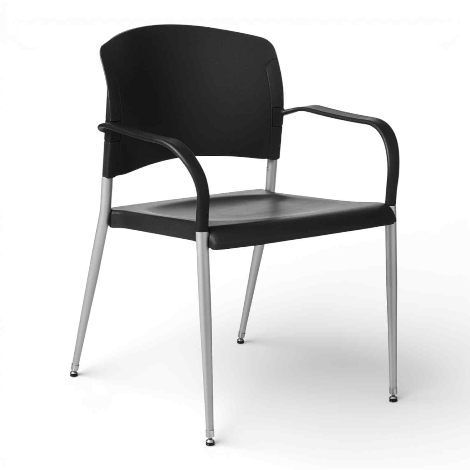 OM Seating - SG3A-2 - Office Master Contoured Poly Back Stacking Chair