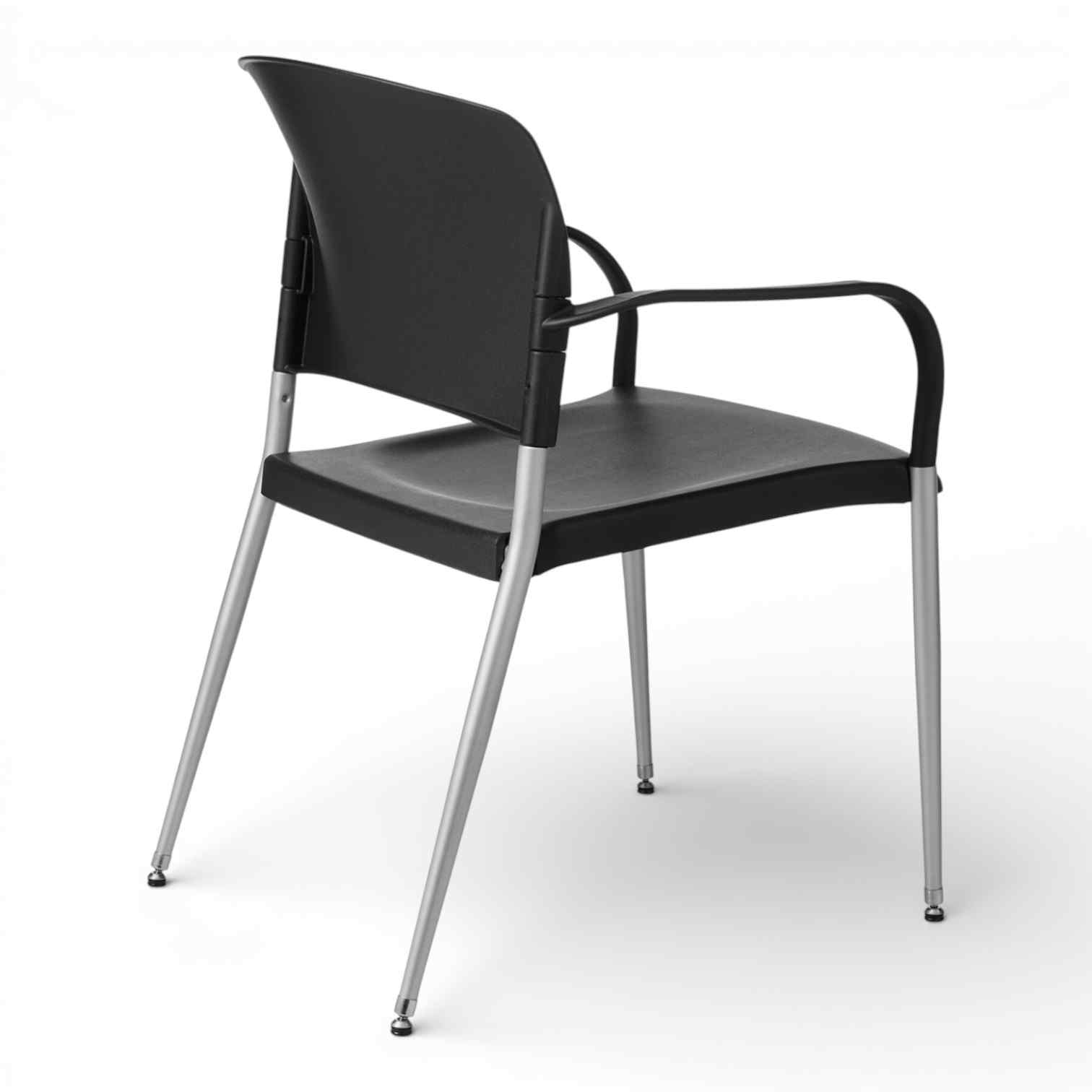 OM Seating - SG3A-3 - Office Master Contoured Poly Back Stacking Chair