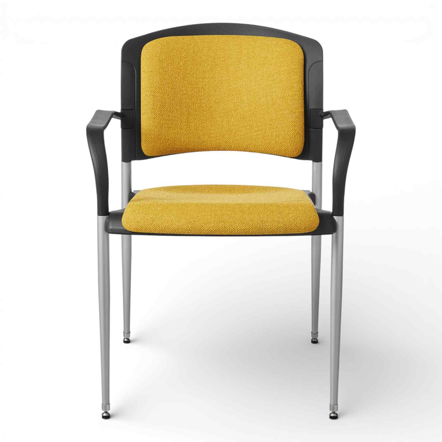 OM Seating - SG3B - Office Master Cushioned Back Basic Stacking Chair with Arms