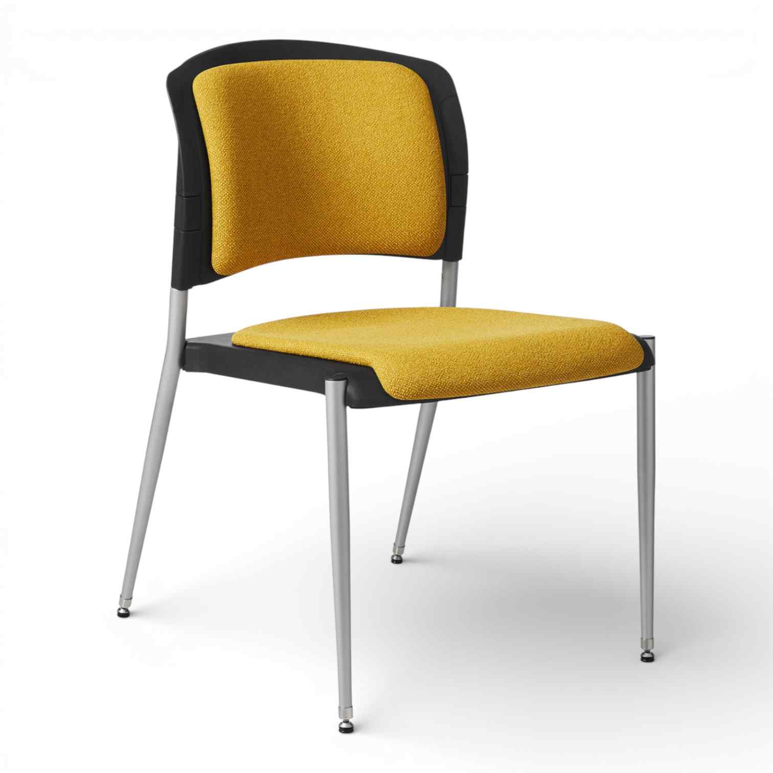 OM Seating - SG3C-2 - Office Master Cushioned Back Basic Armless Stacking Chair