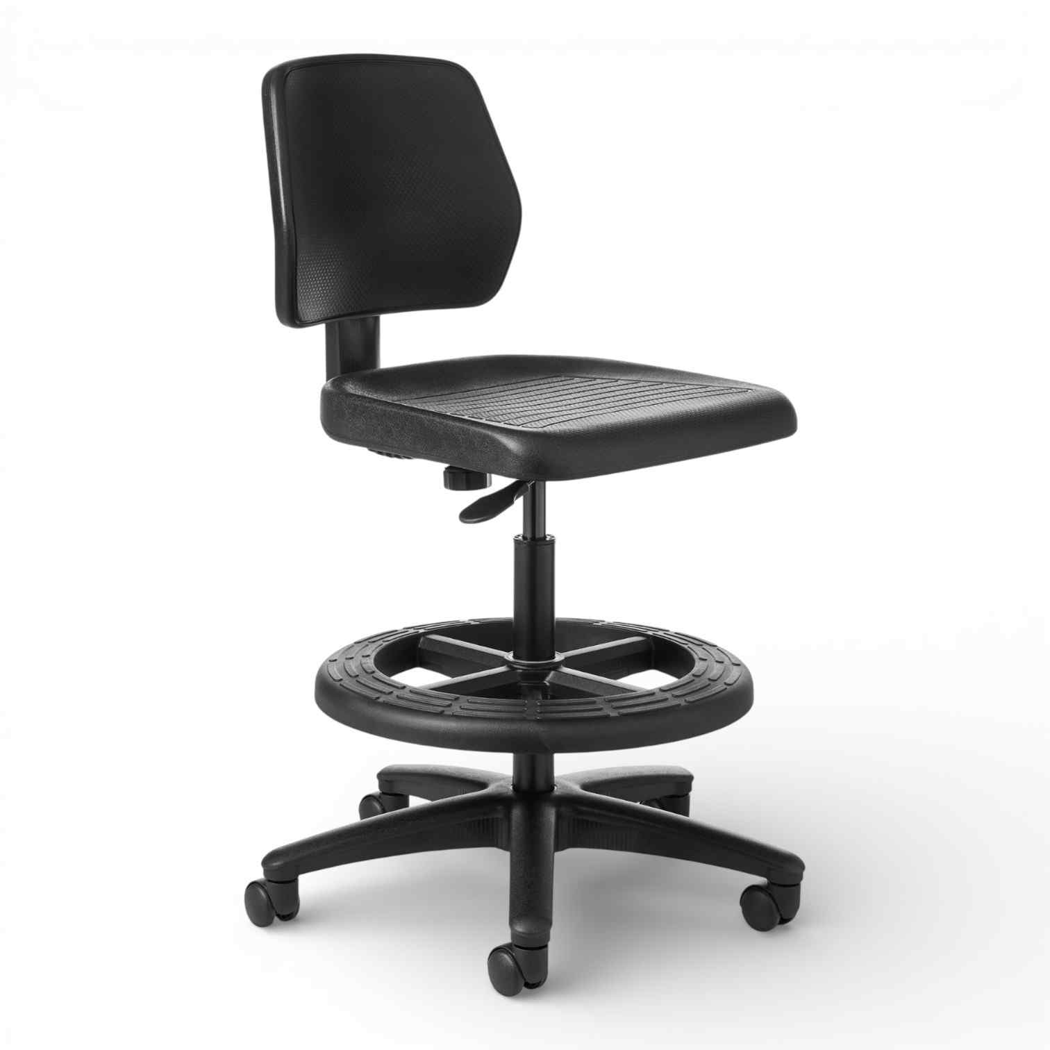 OM Seating - WS23-2 - Office Master Workstool Basic Bench with Backrest and Footring
