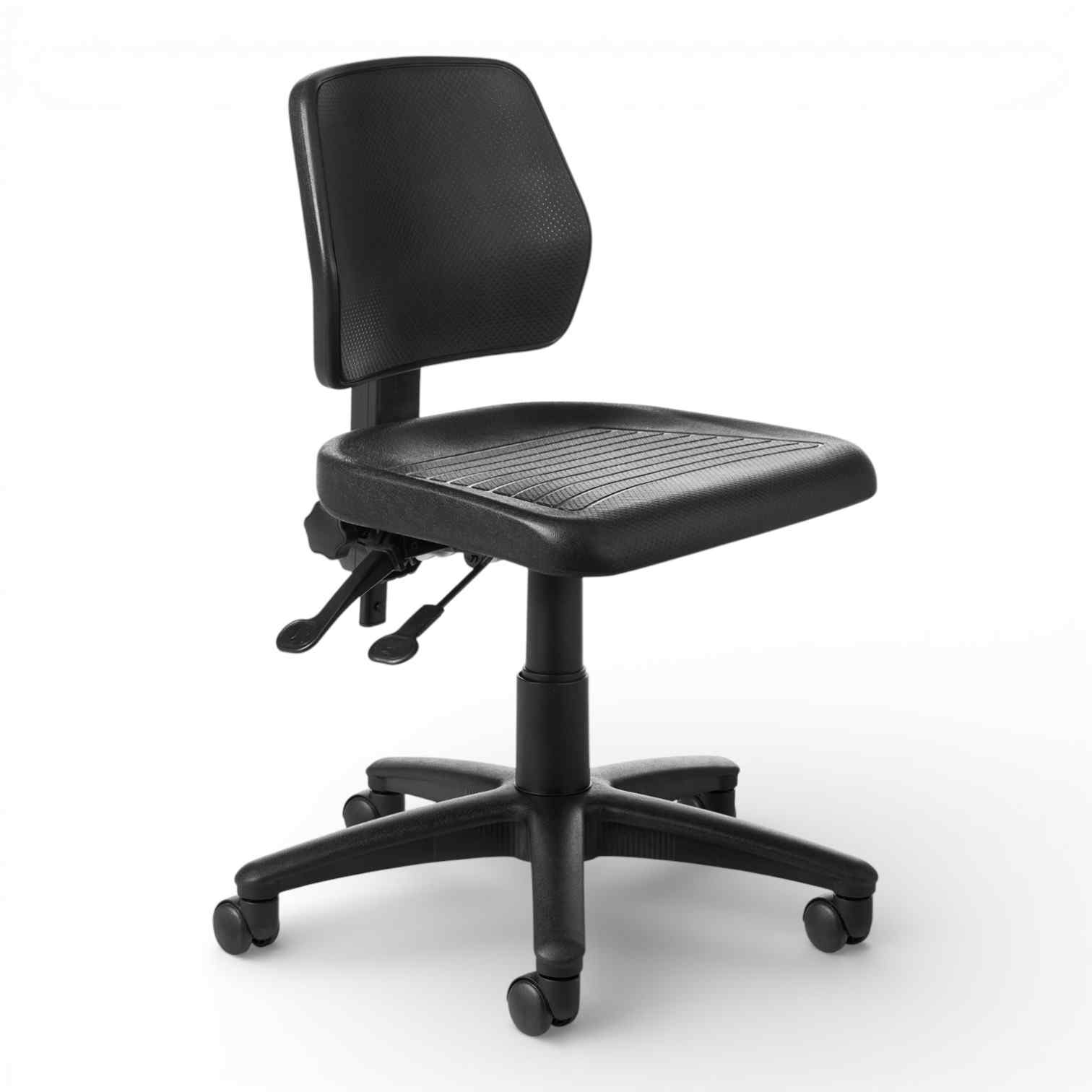 OM Seating - WS24-2 - Office Master Workstool Basic Chair with Backrest and Tilt Adjust