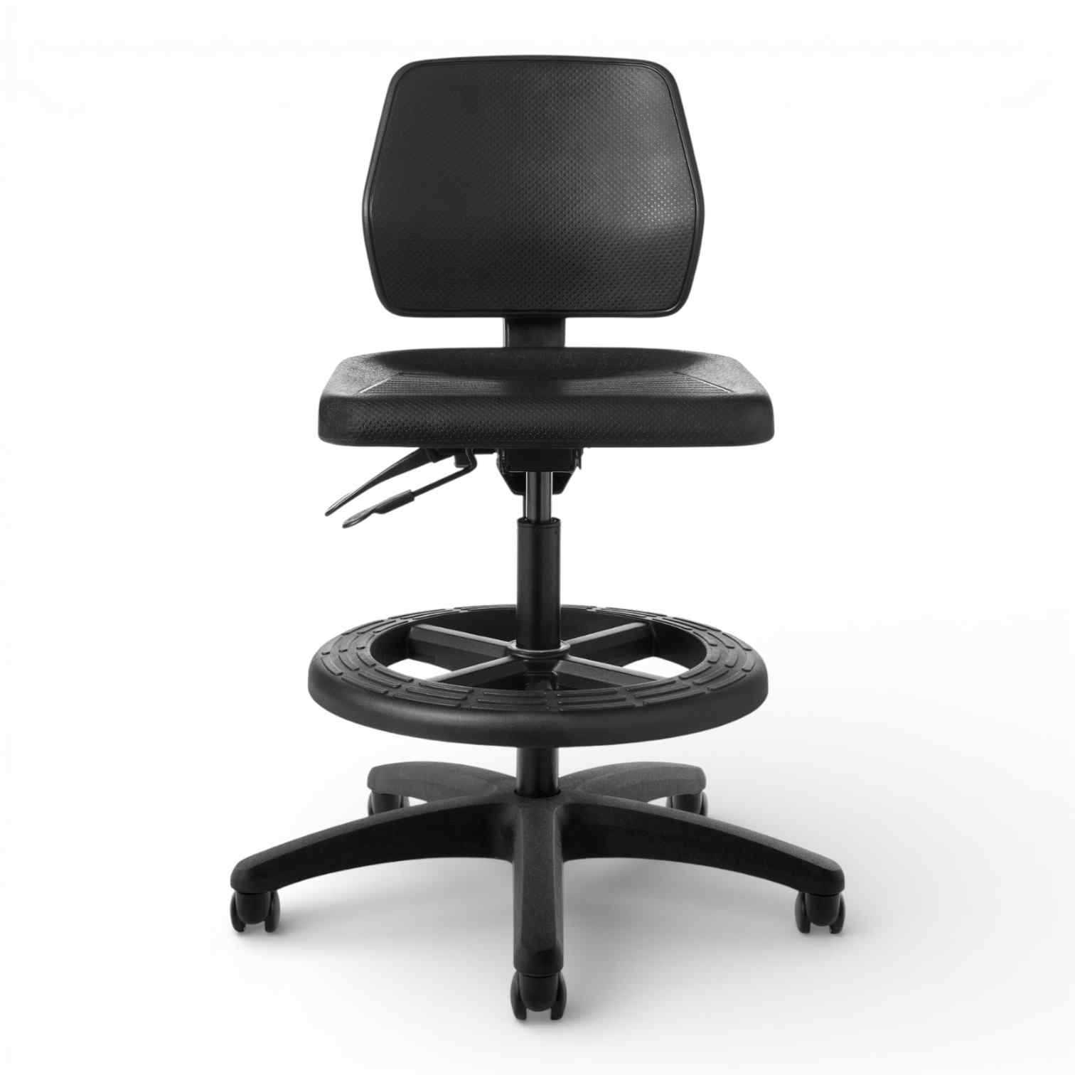 OM Seating - WS25 - Office Master Workstool Basic Bench Height with Backrest and Footring