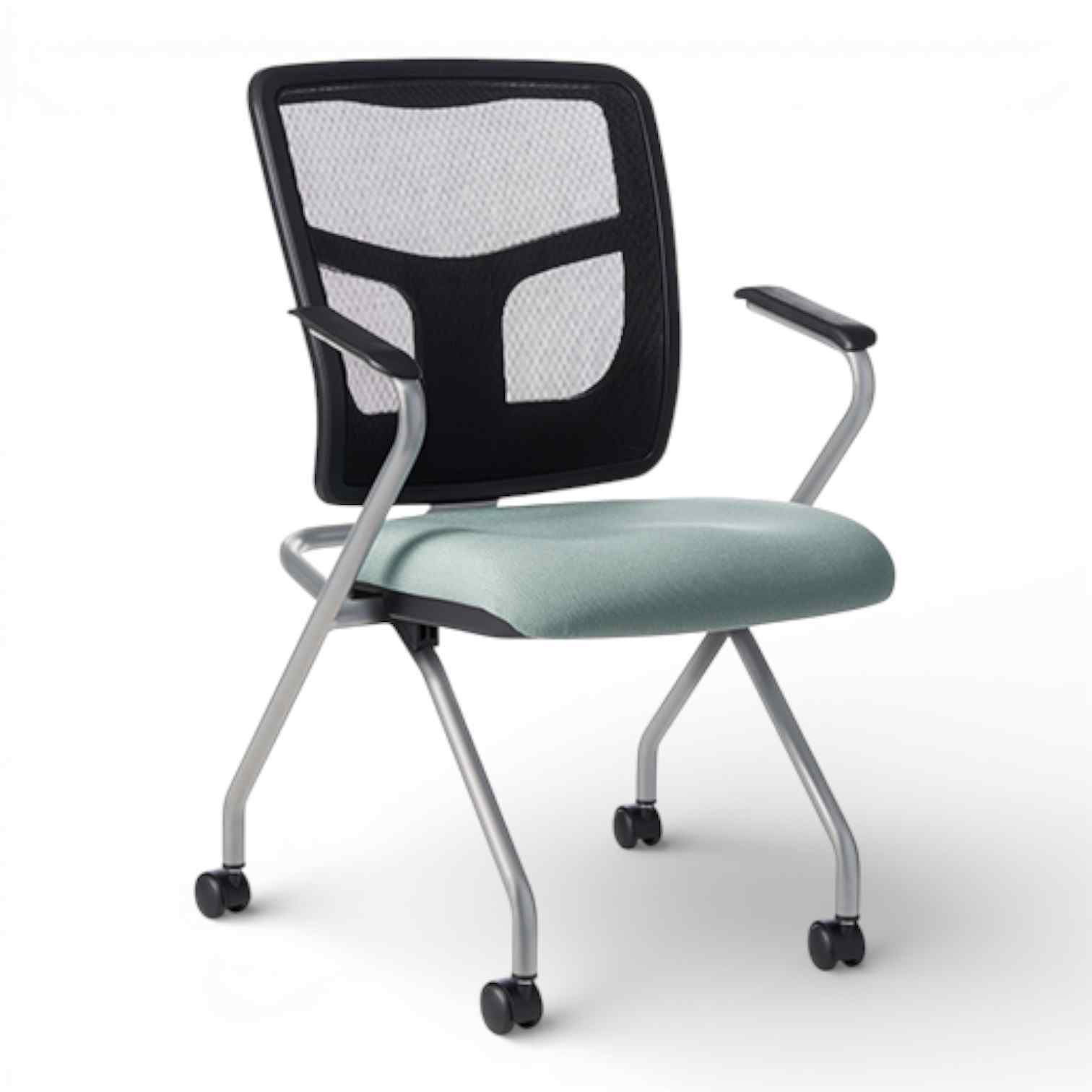 OM Seating - YS70N-4 - Office Master Yes Mesh Back Ergonomic Office Guest Chair