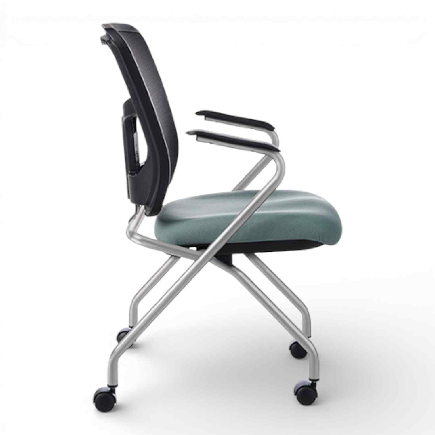 OM Seating - YS70N-5 - Office Master Yes Mesh Back Ergonomic Office Guest Chair