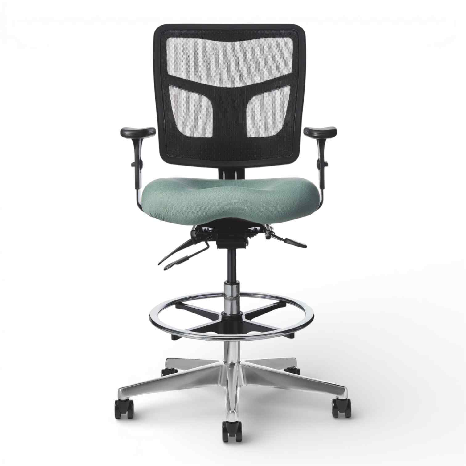 OM Seating - YS75 - Office Master Yes Deluxe High Stool with Footring