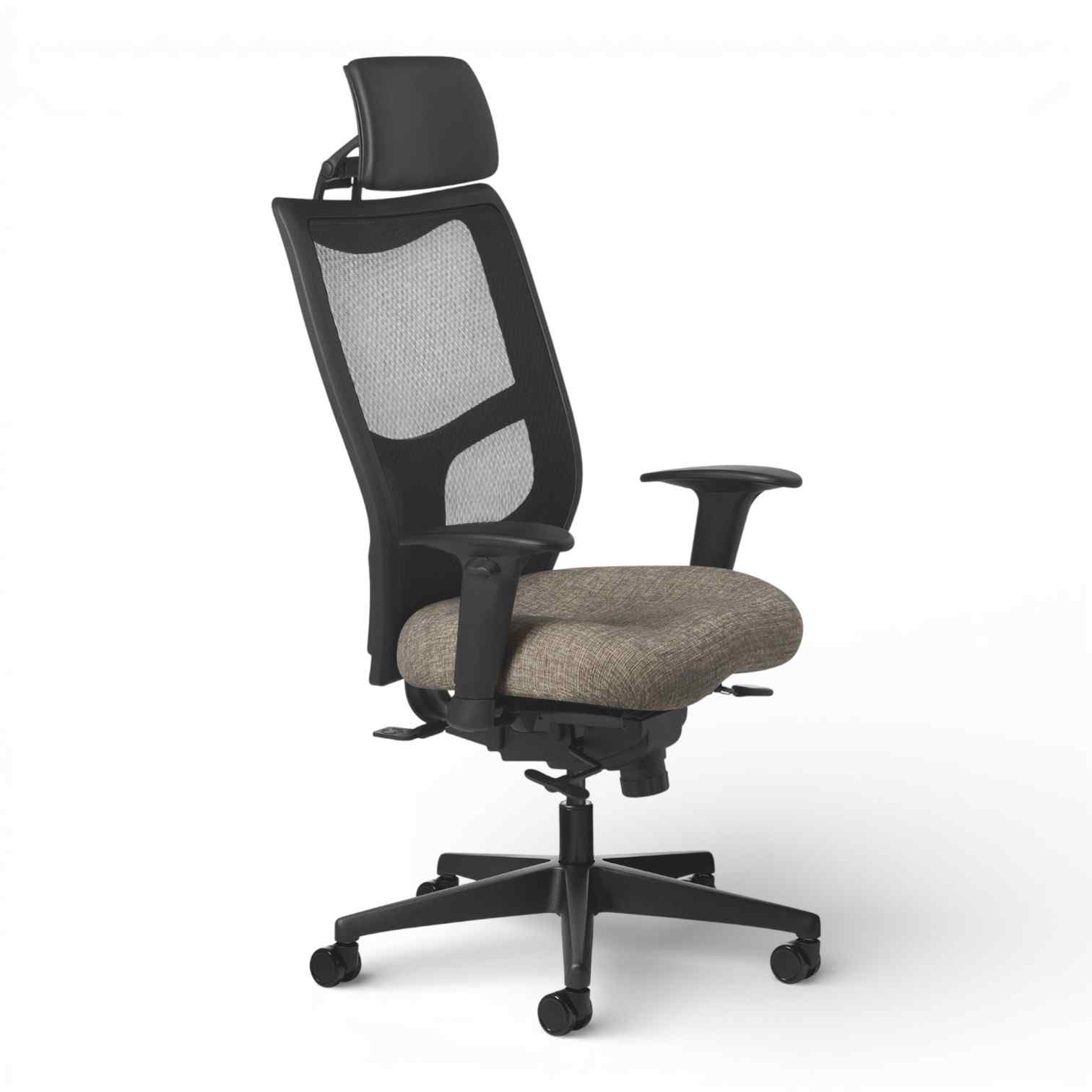 OM Seating - YS79-4 - Office Master Yes High Back Ergonomic Manager Chair with Headrest