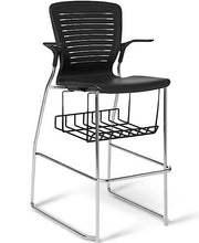 Load image into Gallery viewer, OfficeMaster Chairs - OM5-AC-4 - Office Master OM5 Active Sled Base Cafe Stool
