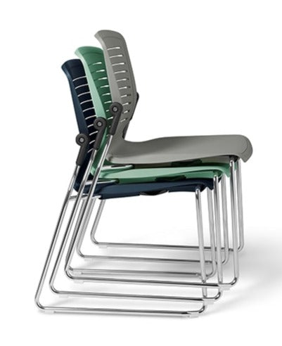 OM Seating - OM5-AS-4 - Office Master OM5 Active Stacker Sled Chair 