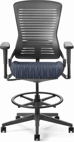 OfficeMaster Chairs - OM5-EX-TS - Office Master Ergonomic Self Weighing Executive Stool With Footring