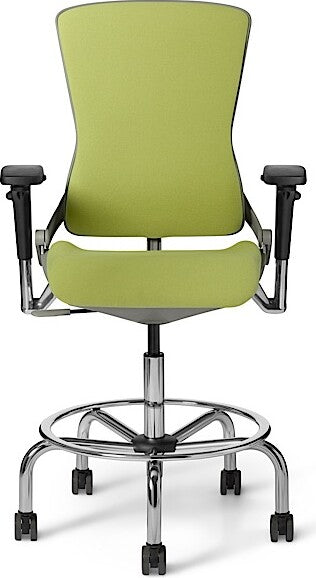 OM Seating - OM5-EX-TS-5 - Office Master Ergonomic Self Weighing Executive Stool With Footring